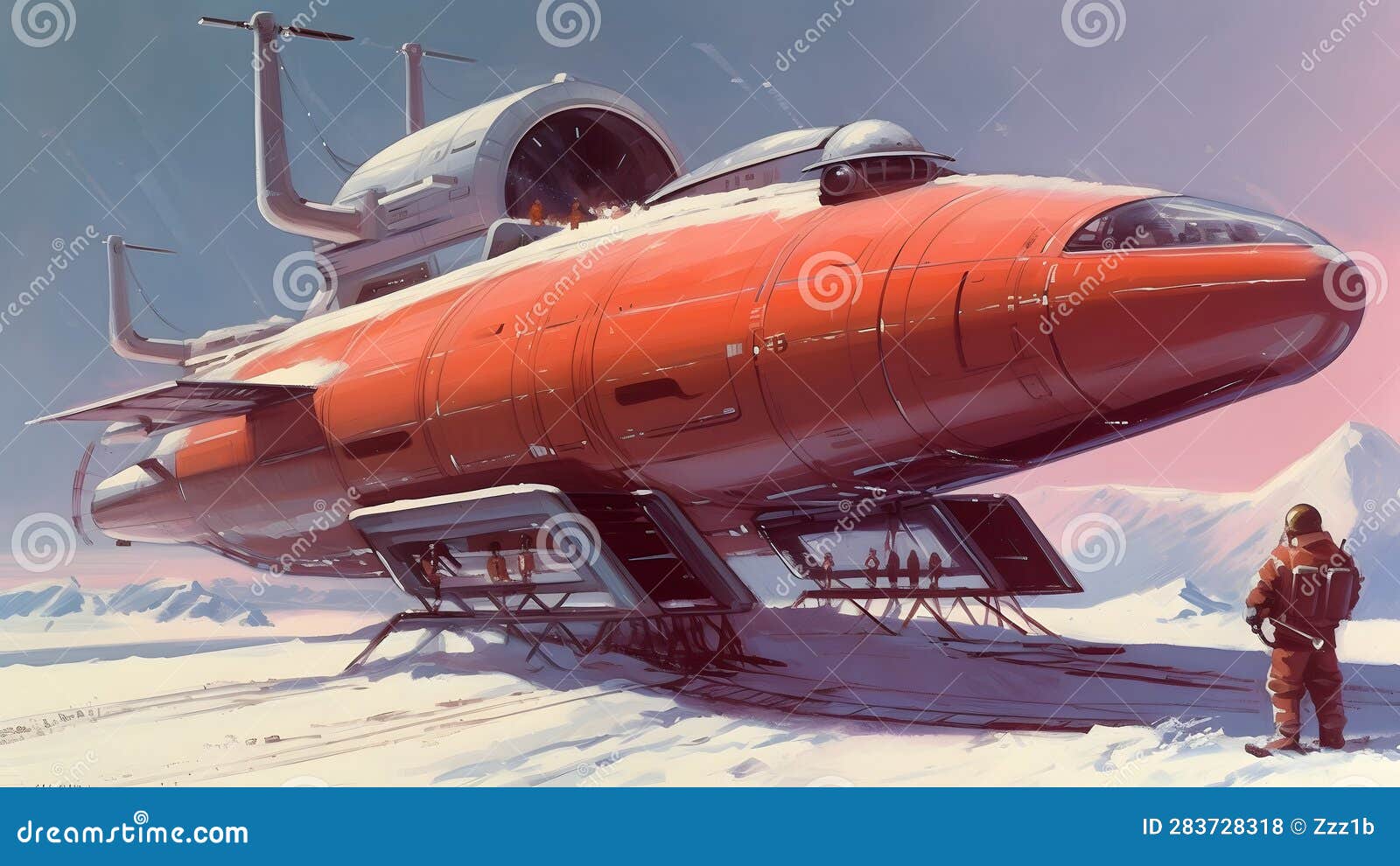 Soviet Sci-fi Futuristic Spacecraft Art, Neural Network Generated Image ...