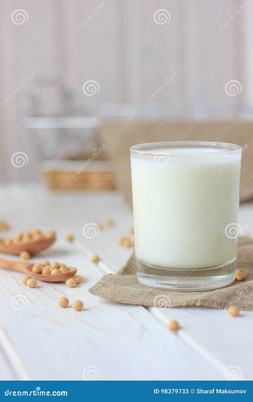 Soy Milk with Soy Beans Around it. Stock Image Image of food, natural