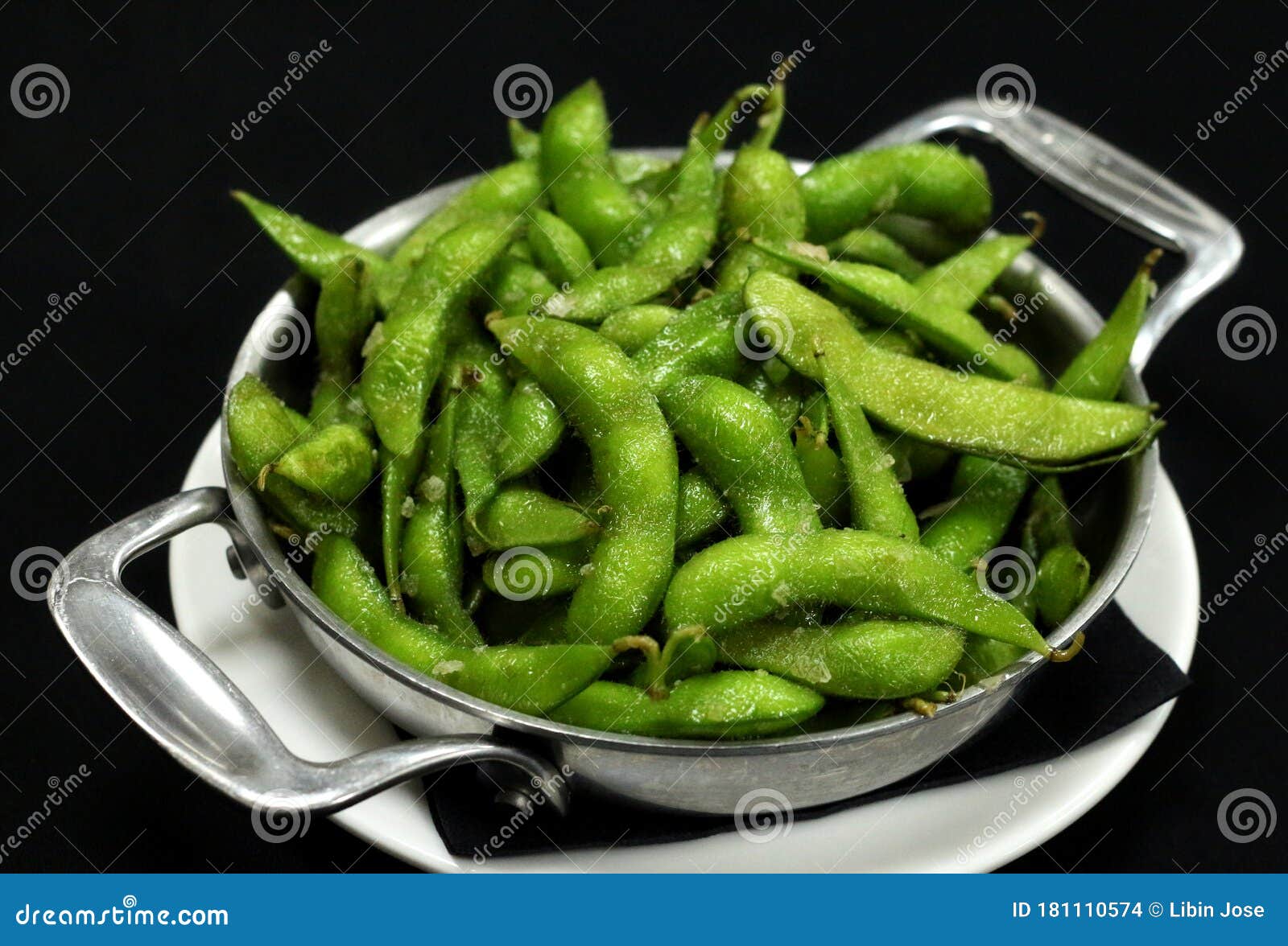 Soybeans in the Pod Known As Edamame Ready for Eating Stock Photo Image of food, cooked 181110574