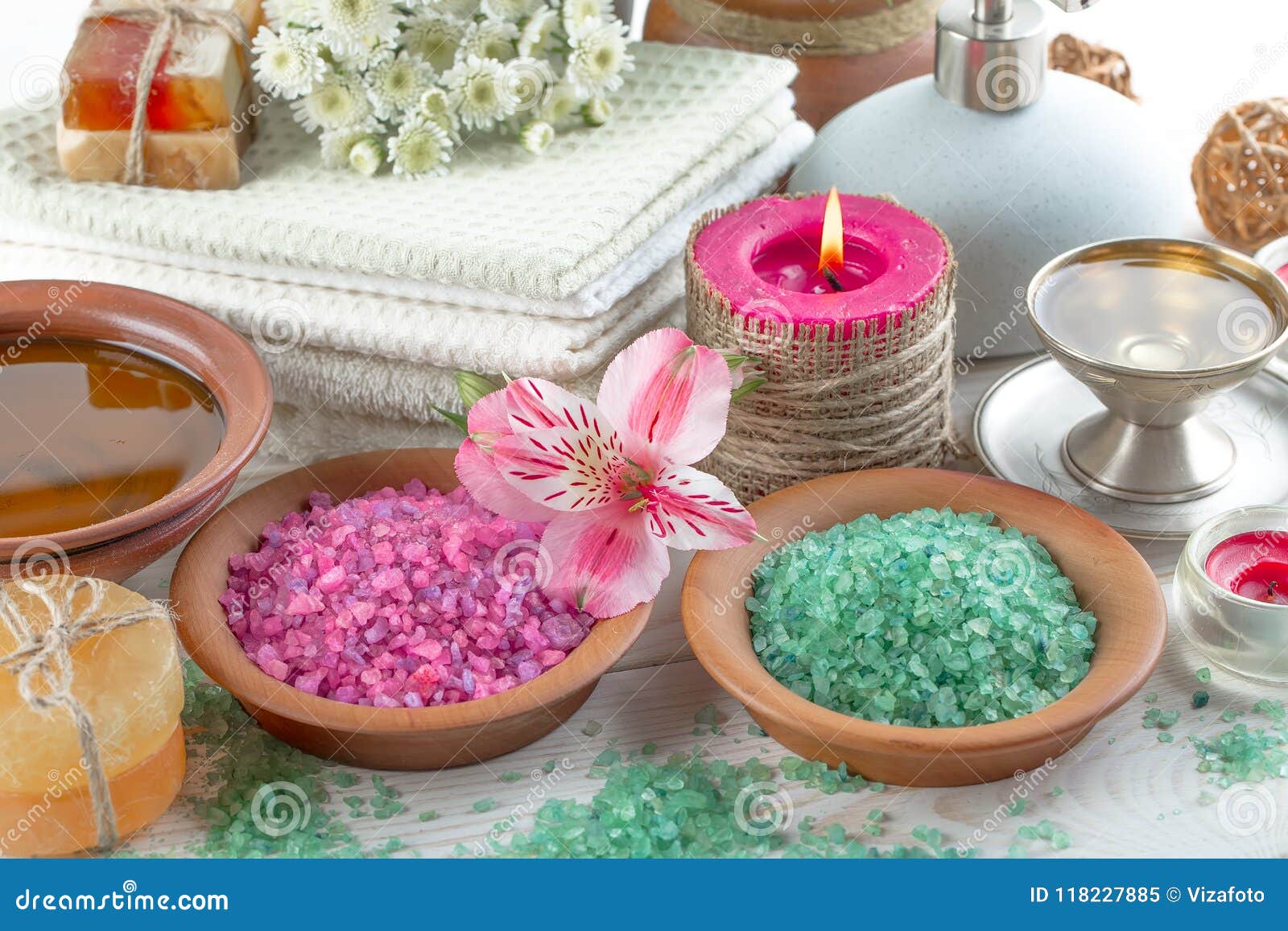 SPA and Accessories for Oriental Massage Stock Image Image of