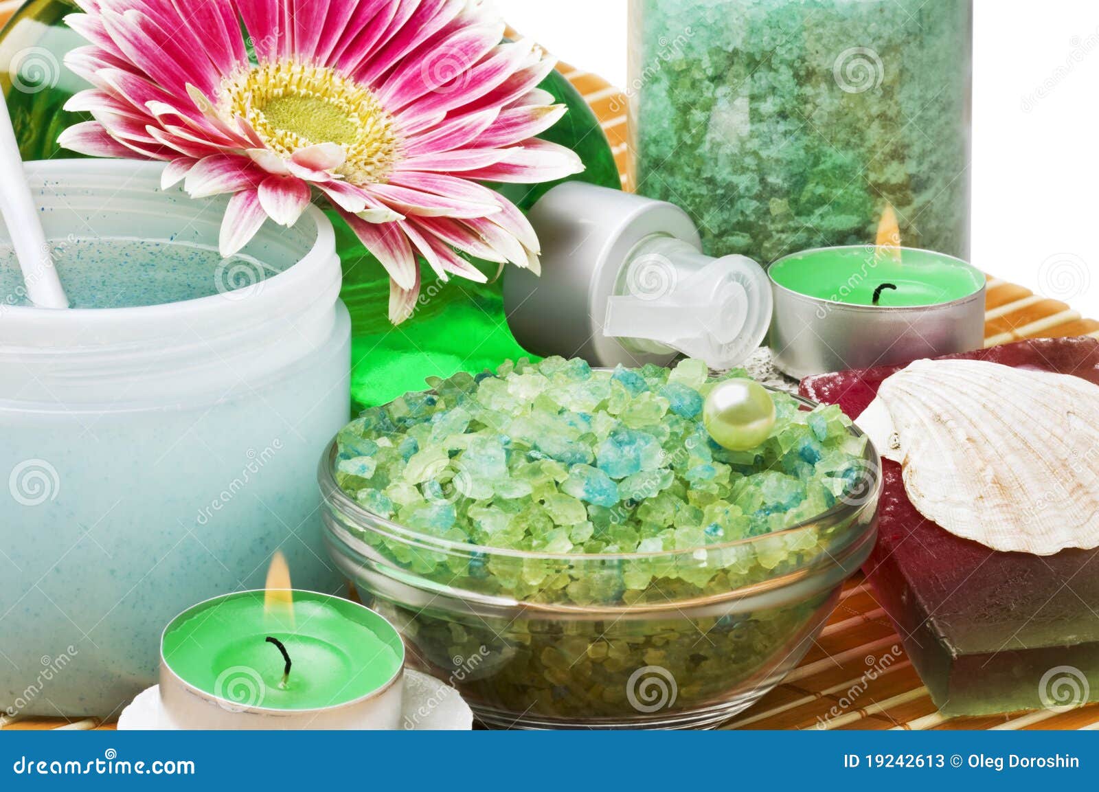 Spa and aromatherapy stock image. Image of green, brown 19242613