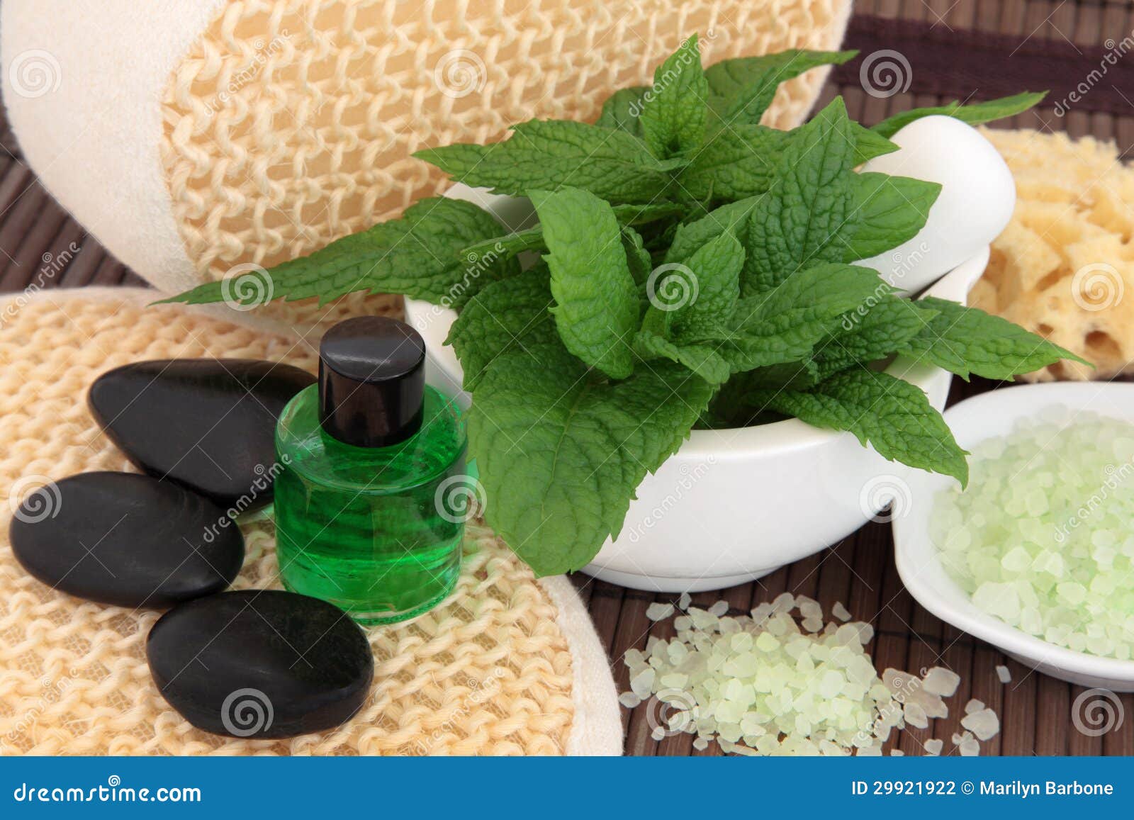 Mint Herb Spa Treatment stock photo. Image of herb, treatment 29921922