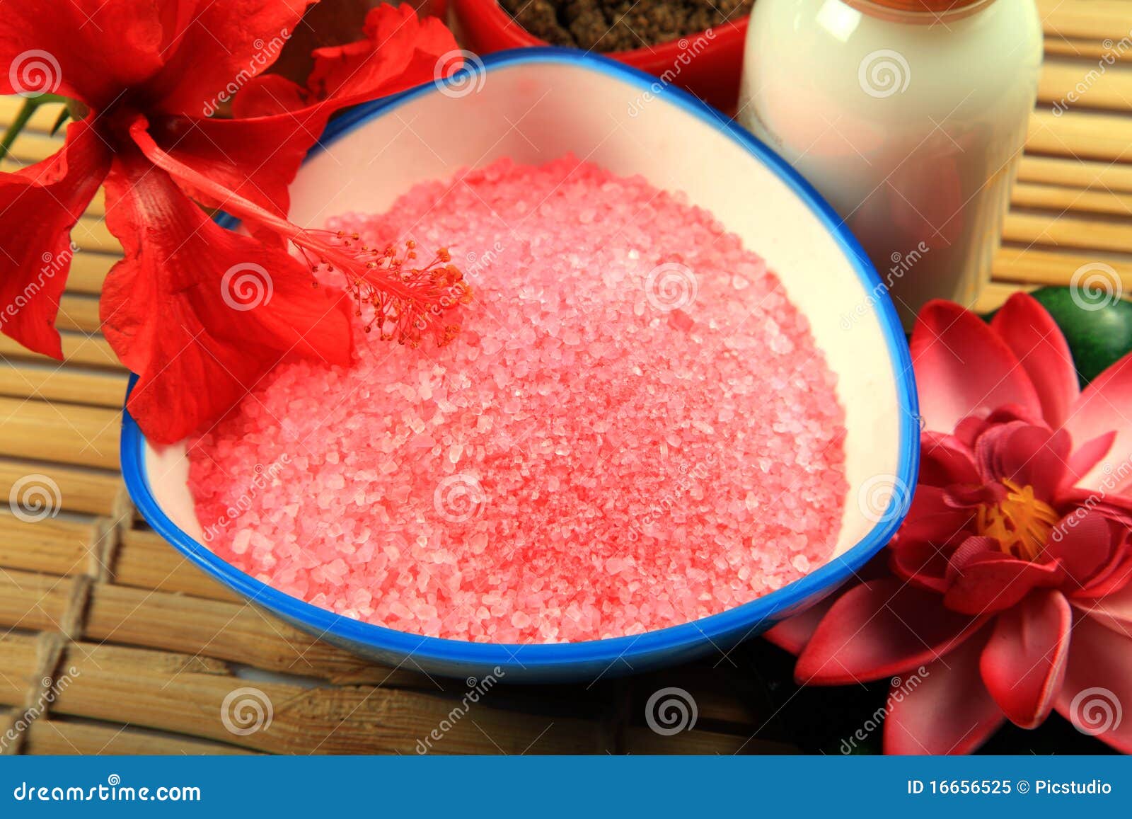 Spa bathing salt stock image. Image of shot, healthy 16656525