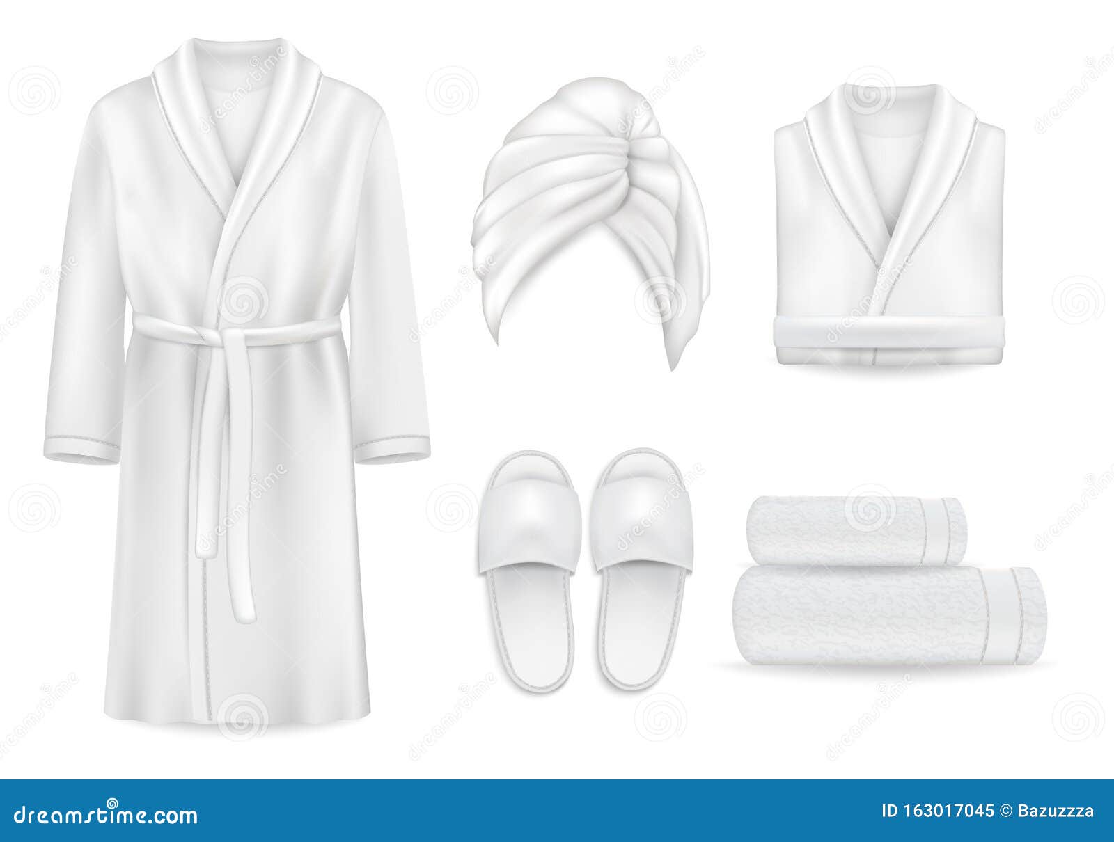 Download Spa Clothing Mock Up Set Vector Illustration Stock Vector Illustration Of Black Shower 163017045