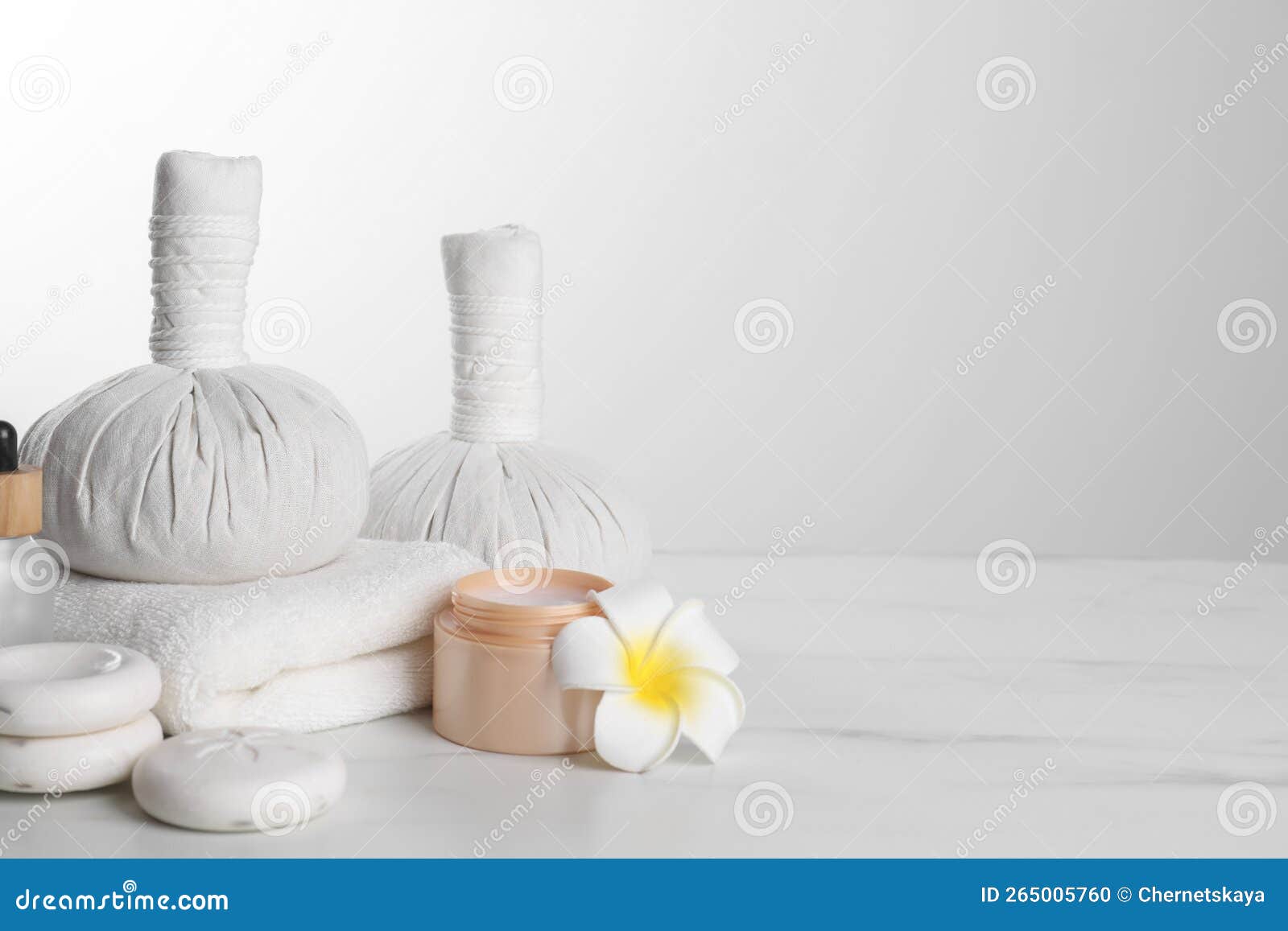 Spa Composition with Care Products on White Marble Table. Space for Text Stock Photo Image of
