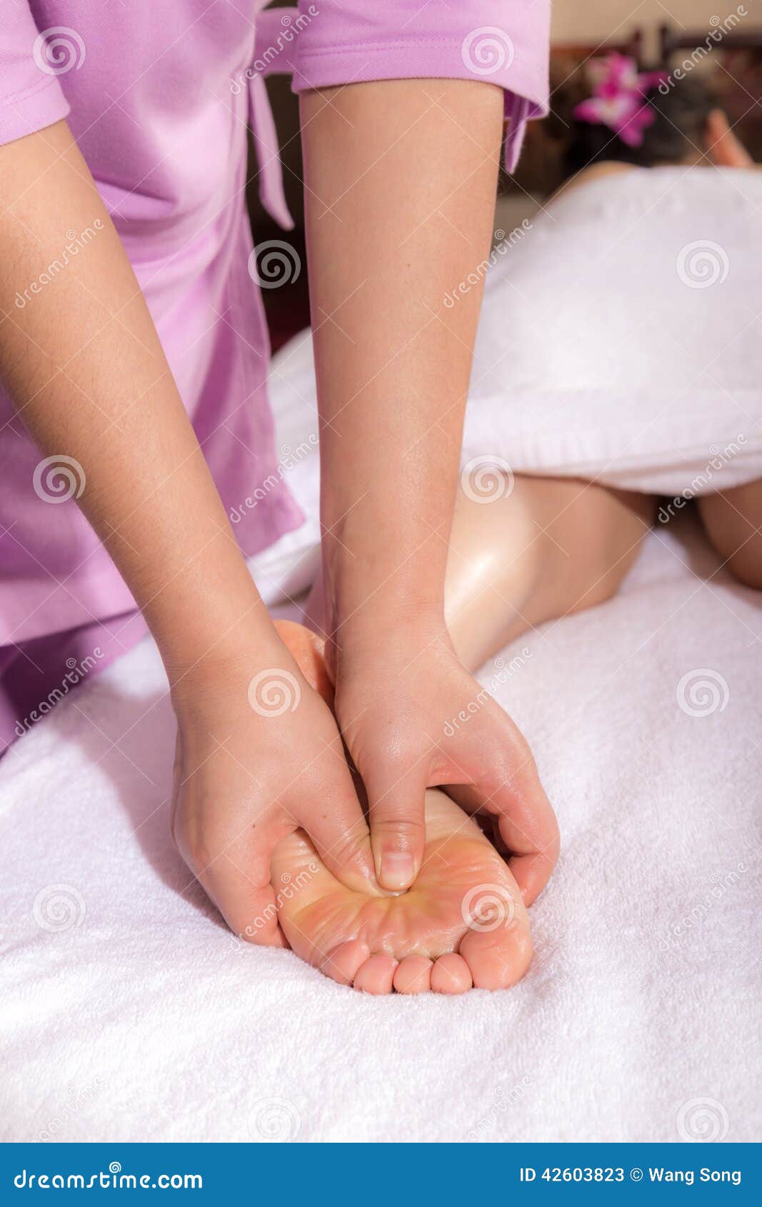 Spa Foot By Touch Stock Image Image Of Health Therapy 42603823