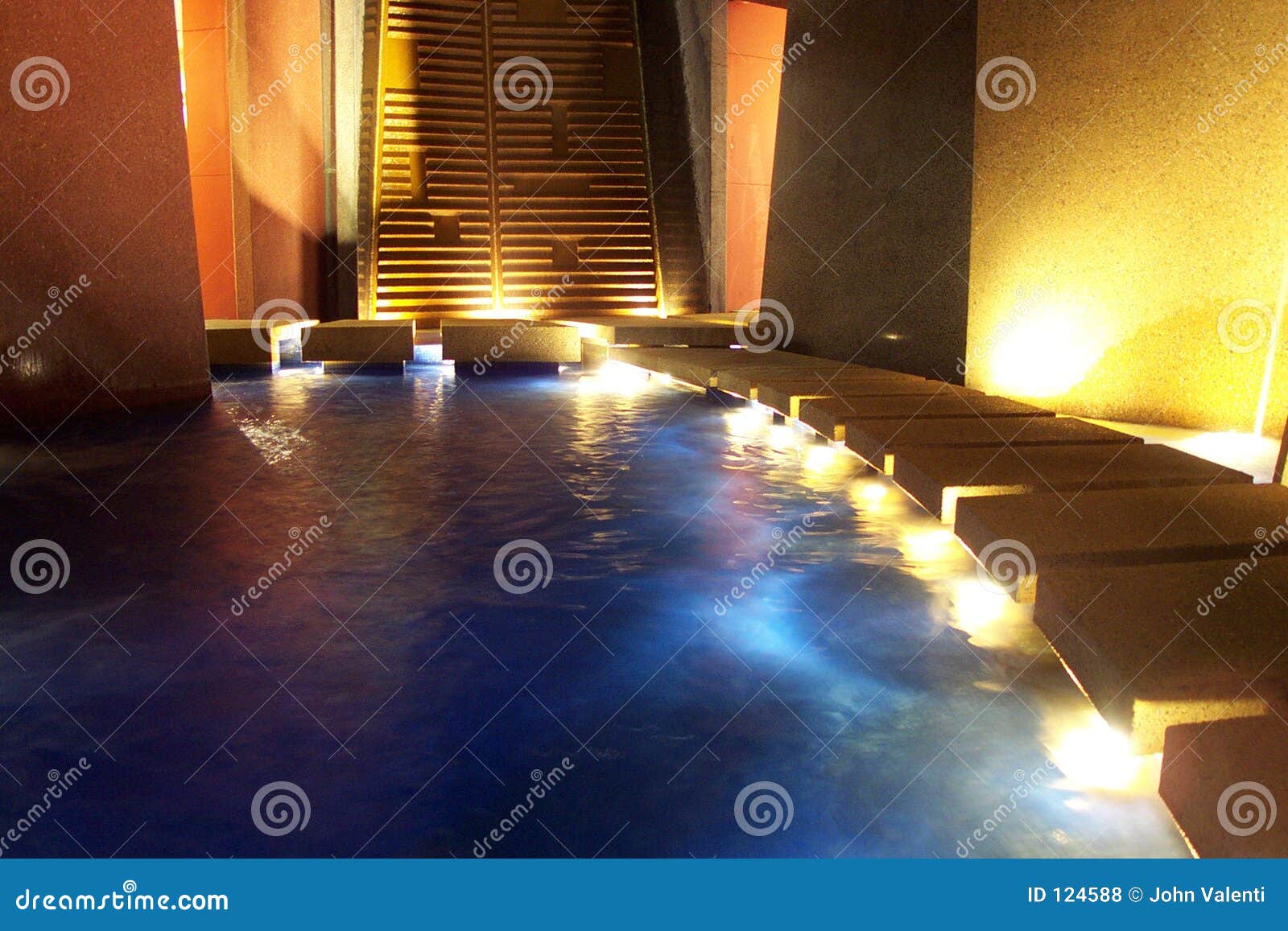 Spa fountain stock photo. Image of water, steamy, relax 124588