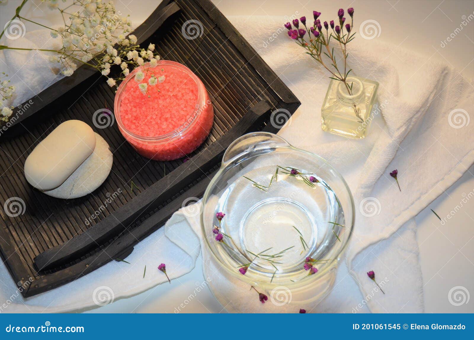 Spa Items for Hand and Foot Care Stock Image Image of foot, appeared