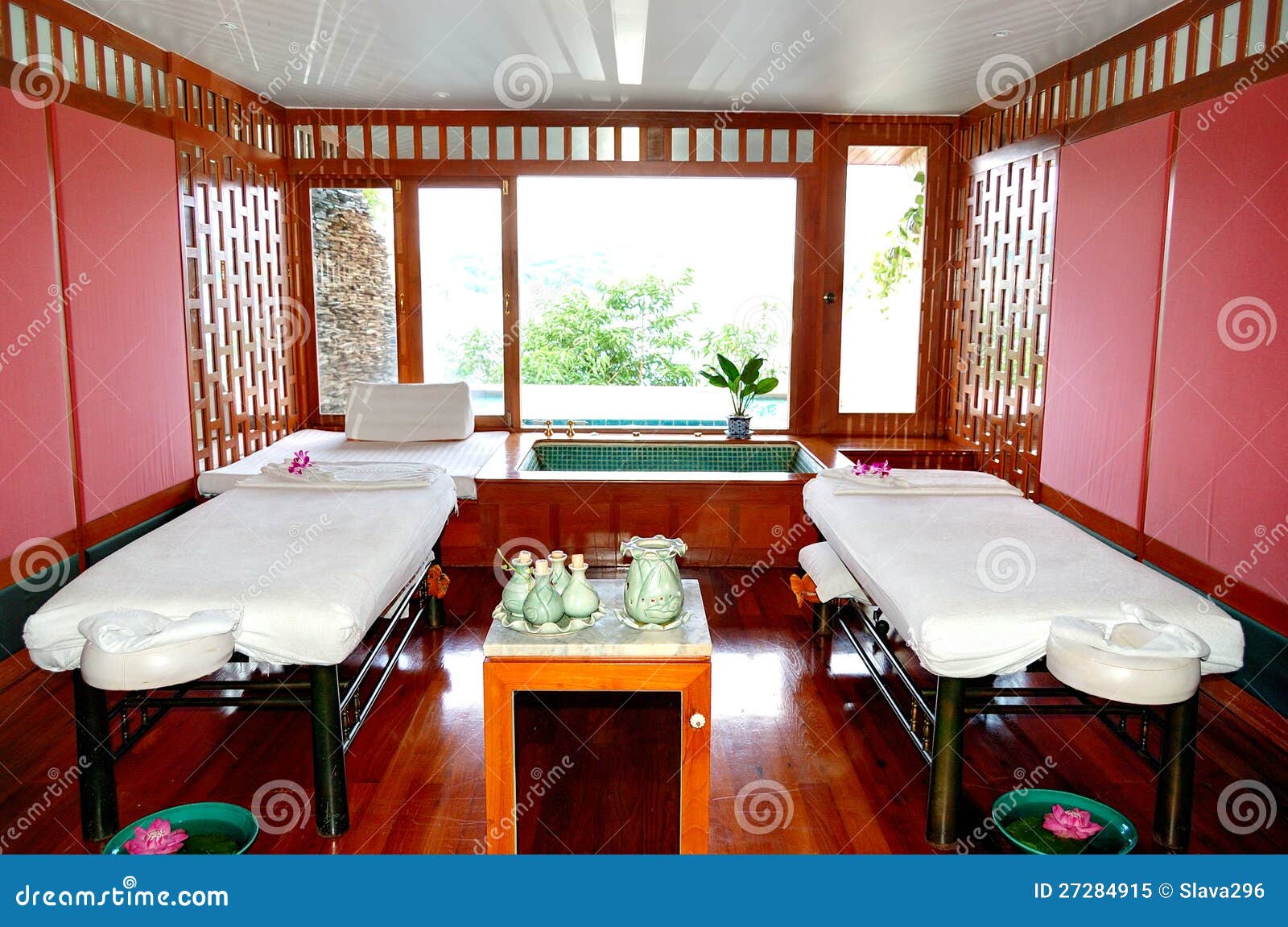 SPA Massage Bed at Luxury Hotel Stock Image Image of luxury, towel