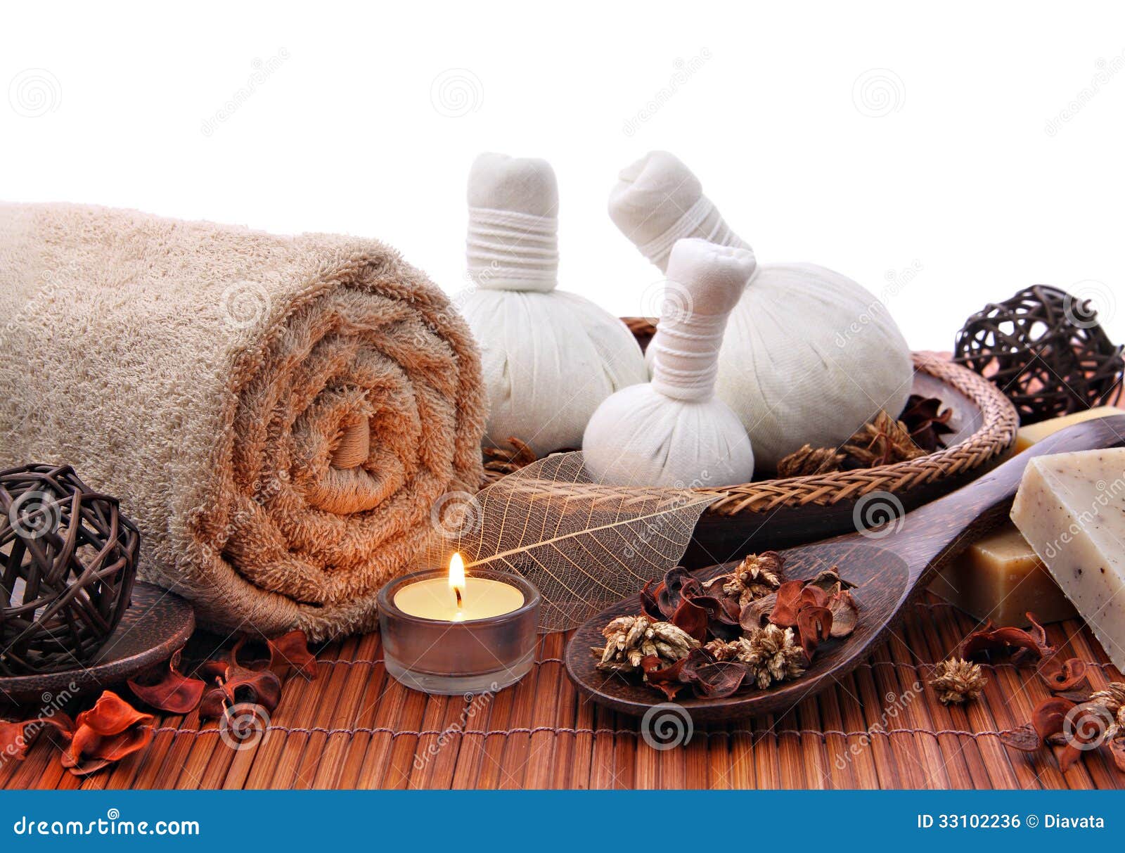 Spa Massage Border Or Background Stock Photo Image 33102236