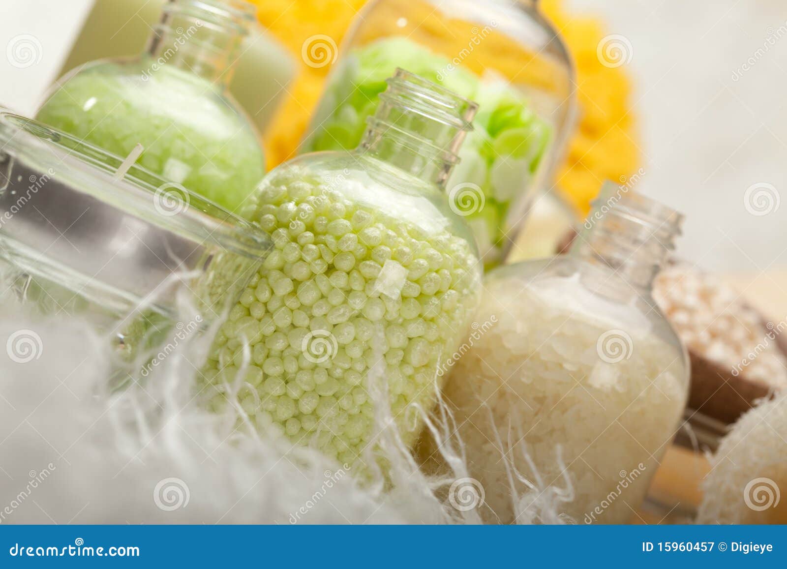 Spa Mineral bath salt stock image. Image of mineral 15960457