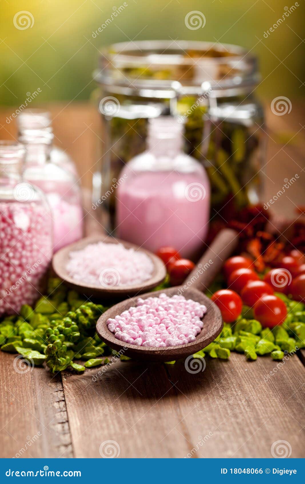 Spa minerals bath salt stock photo. Image of healthy 18048066