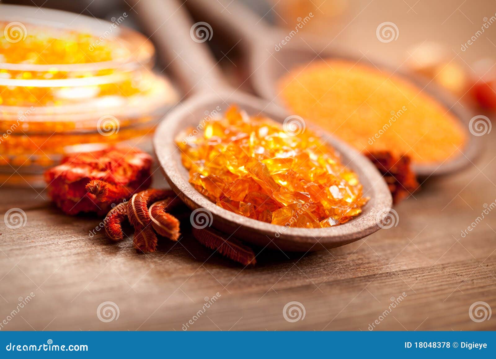 Spa minerals bath salt stock photo. Image of salt, body 18048378