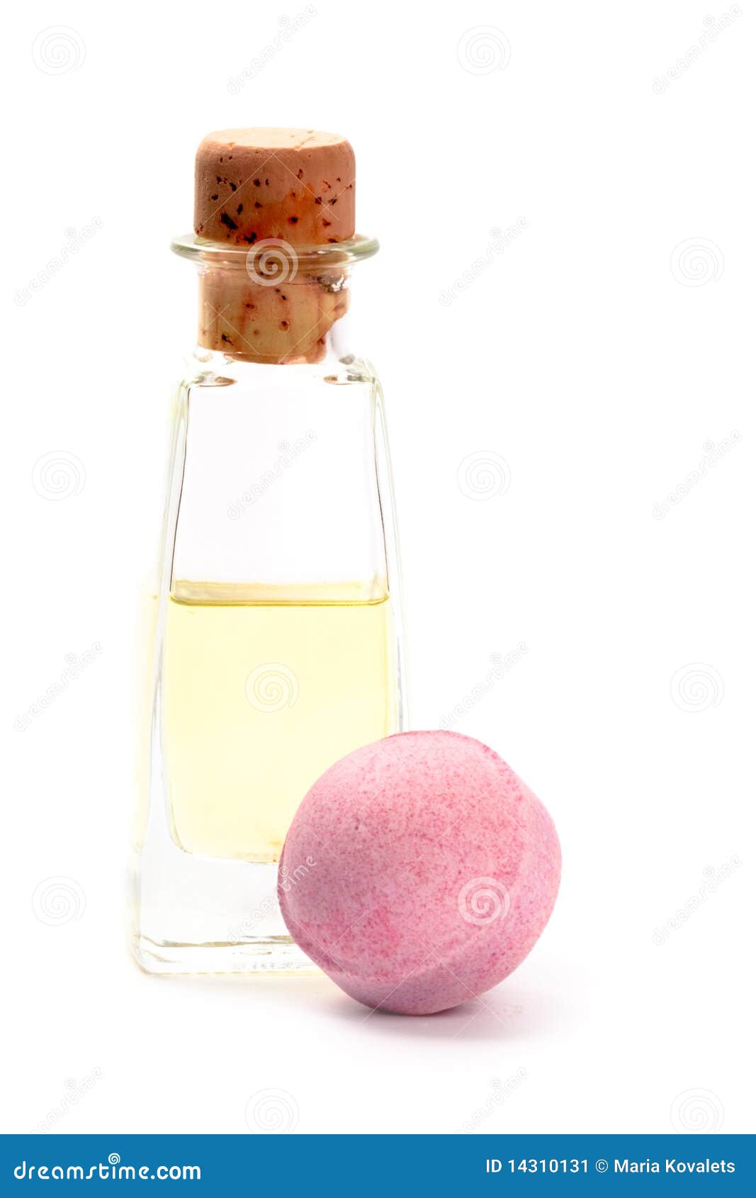 Spa oil and bath ball stock image. Image of nature, ball 14310131