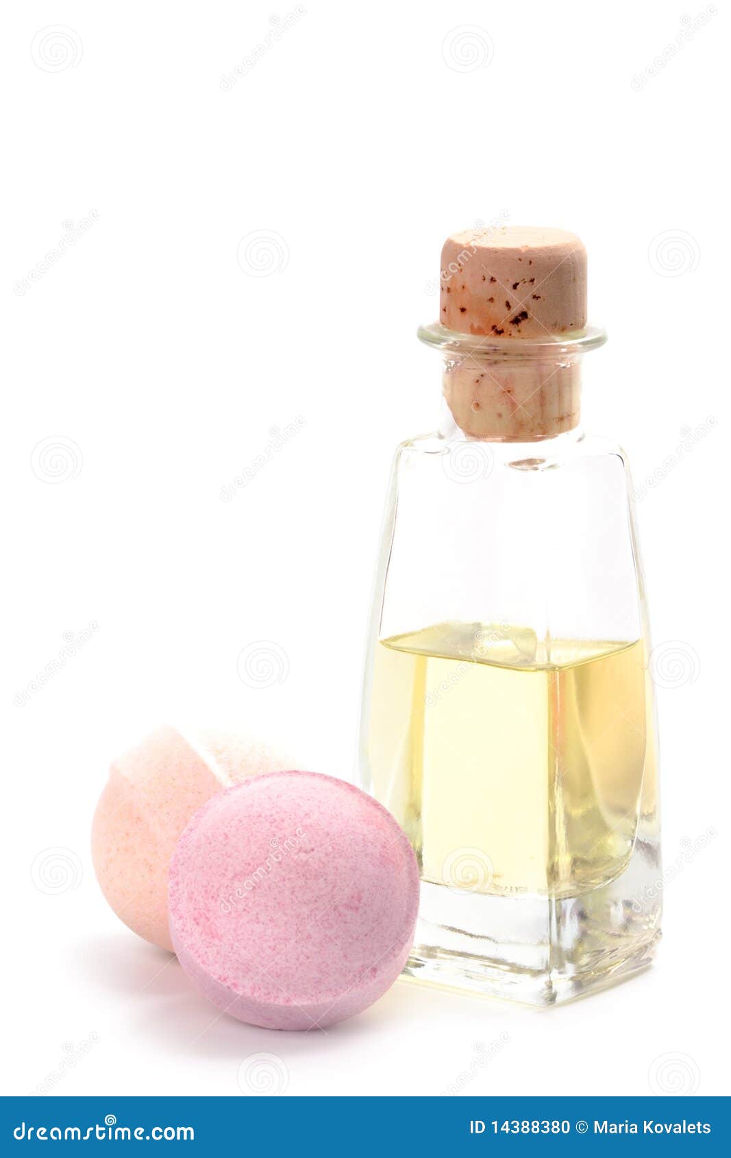 Spa oil and bath balls stock photo. Image of peace, hygiene 14388380