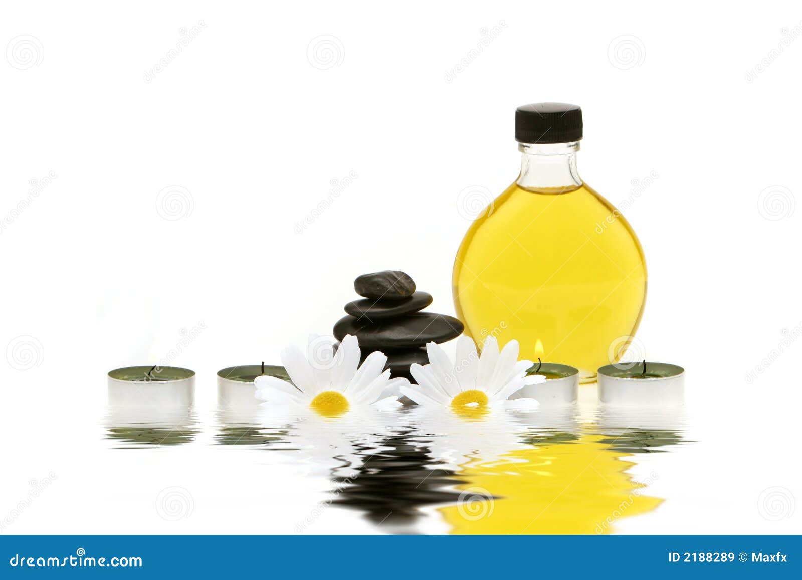Spa Oil, Stones and Candles Stock Image Image of decoration, luxury