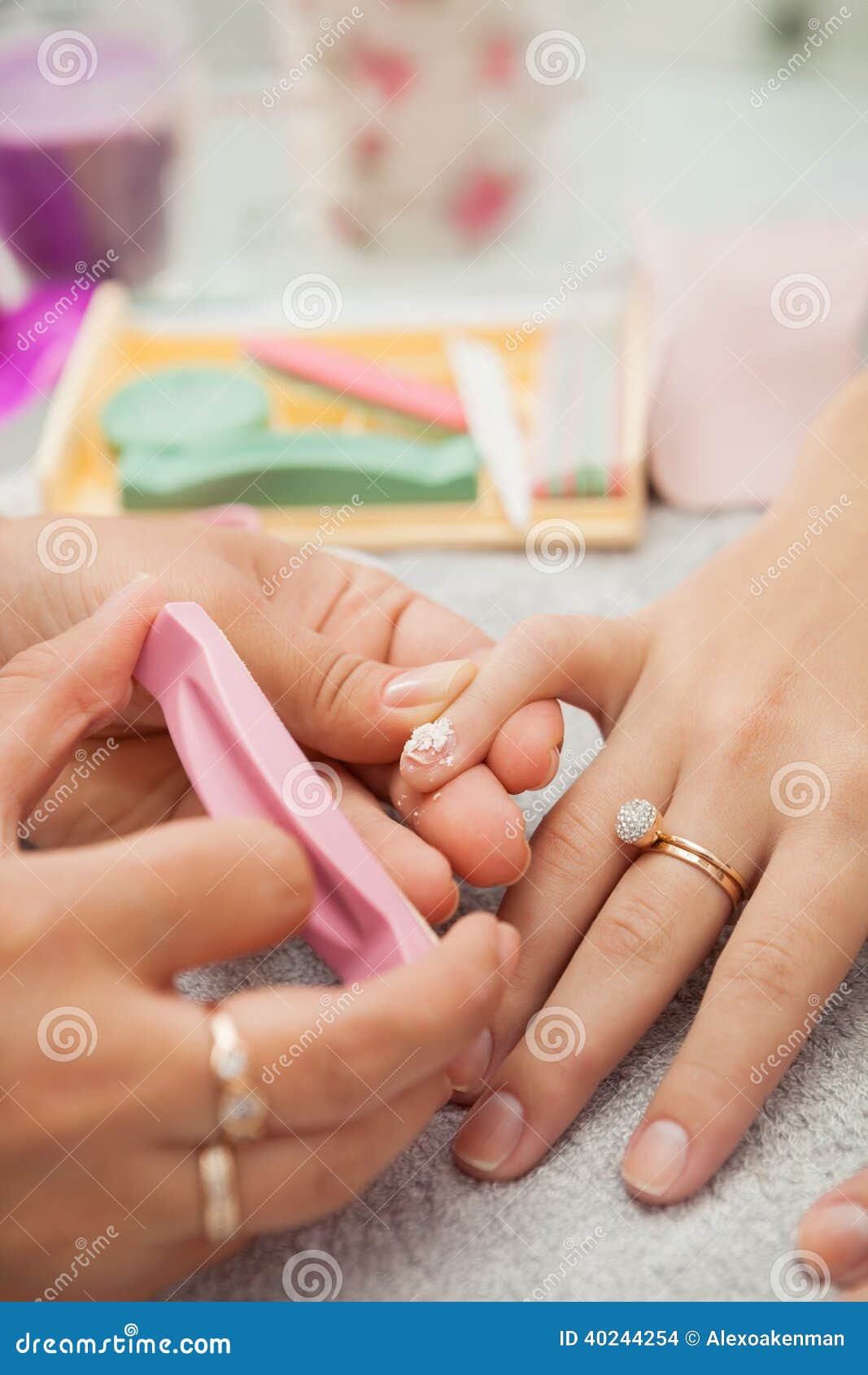 Spa Salon. Japanese Manicure Stock Photo Image of cosmetology, hand 40244254