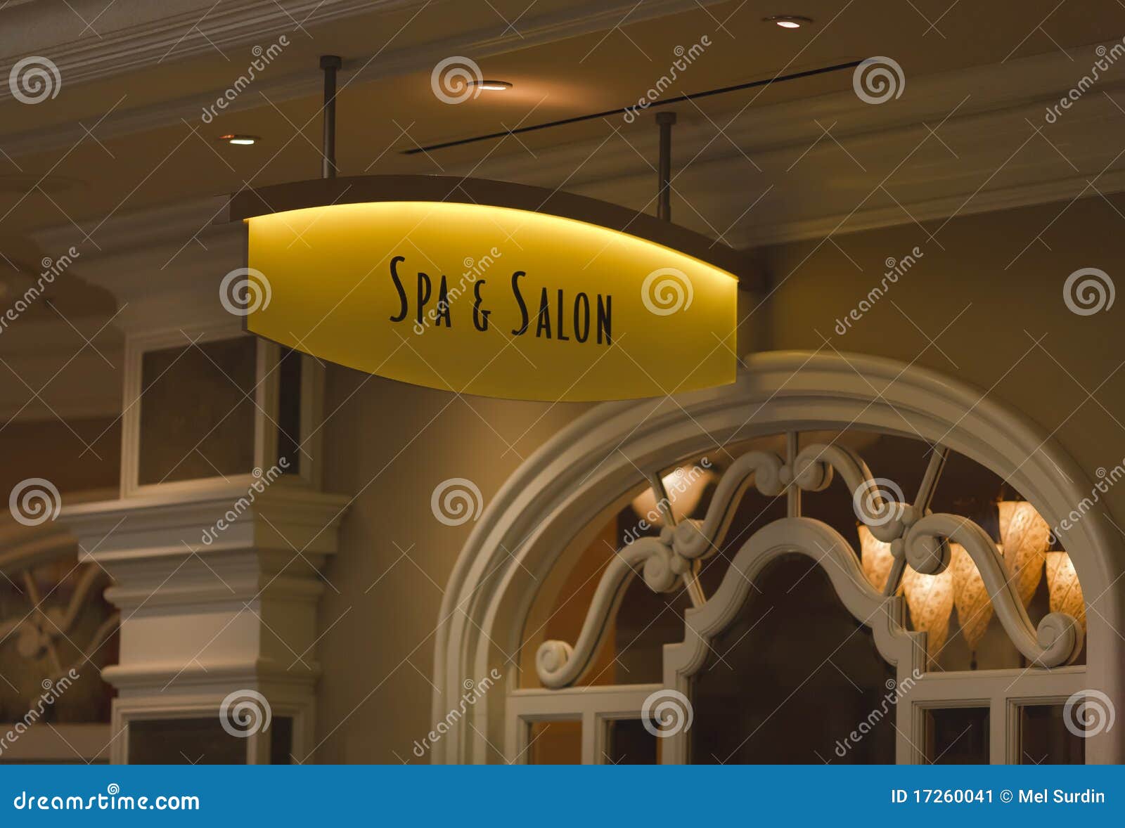 spa & salon sign