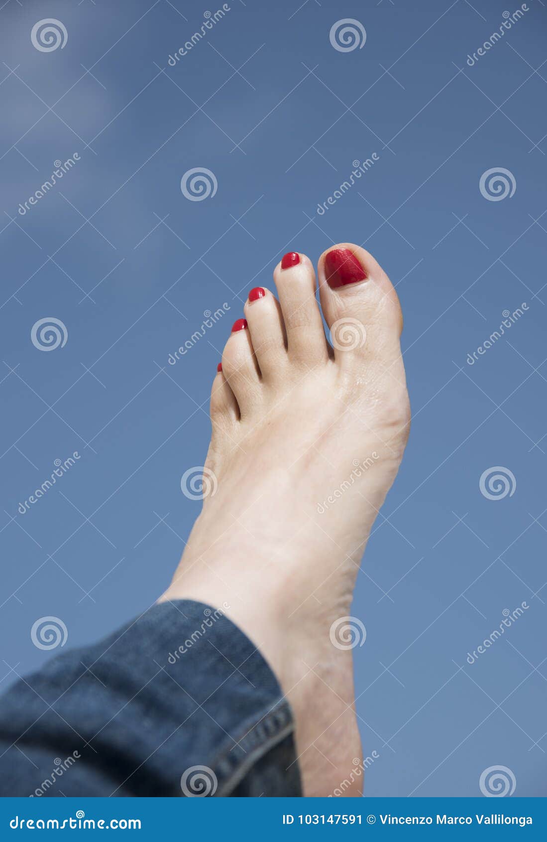 Feet Of Perfectly Clean Woman Stoc