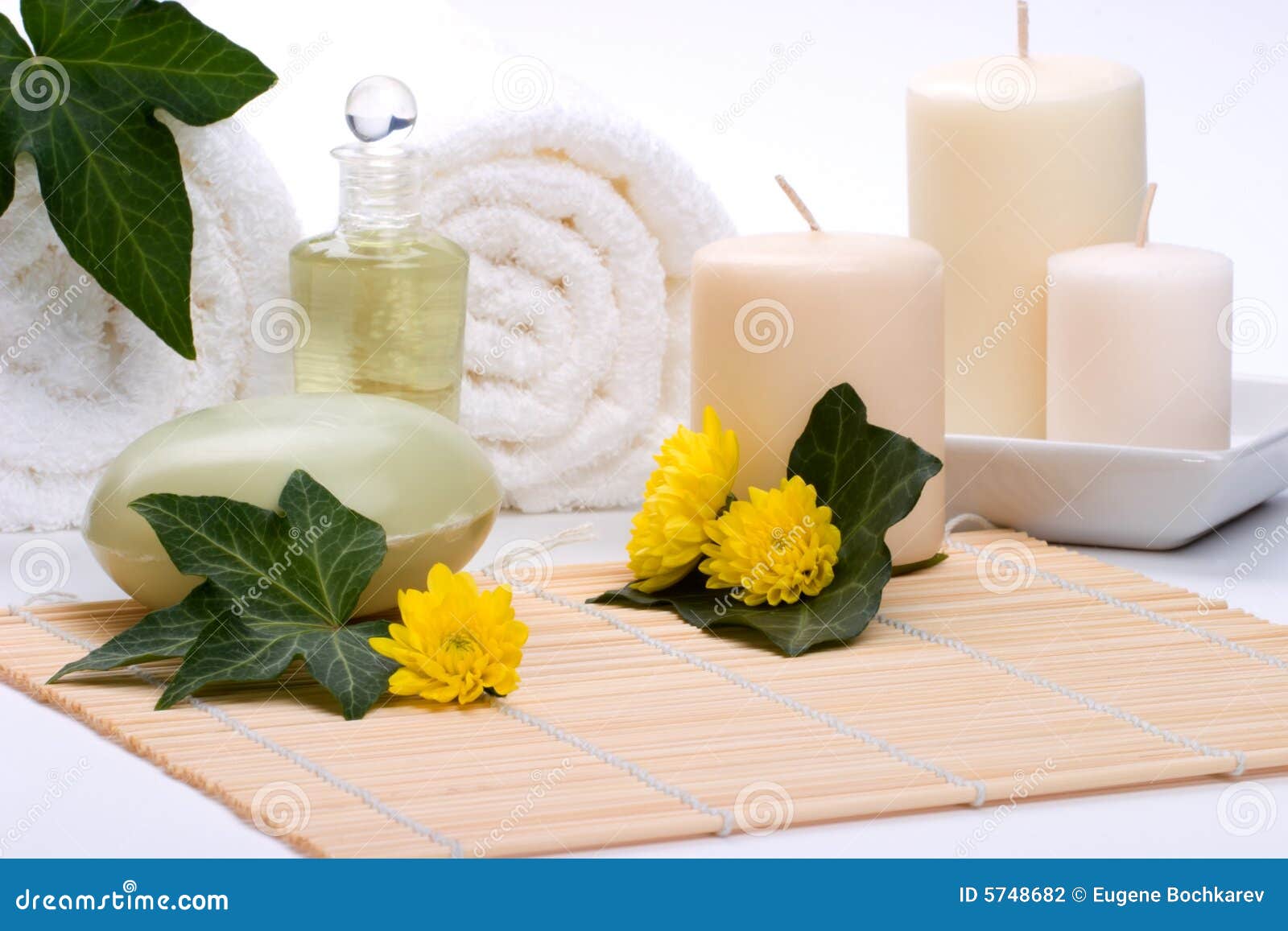 Spa set stock photo. Image of fragrance, health, chrysanthemums 5748682