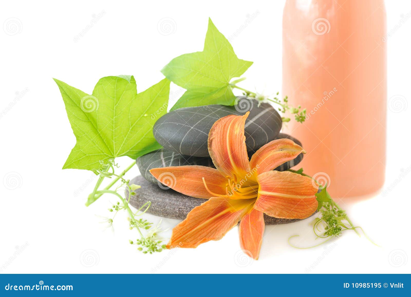 Spa theme with lily stock image. Image of purity, aromatherapy 10985195