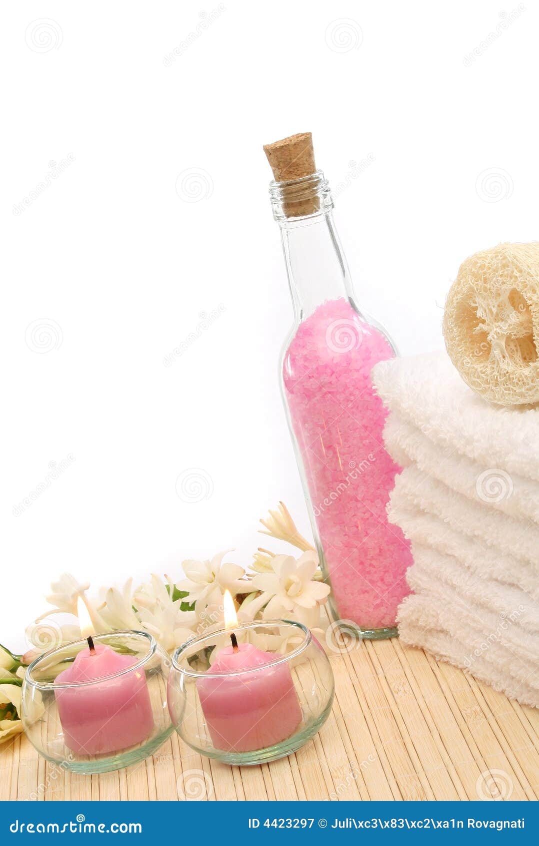 Spa treatment products stock image. Image of treatment 4423297