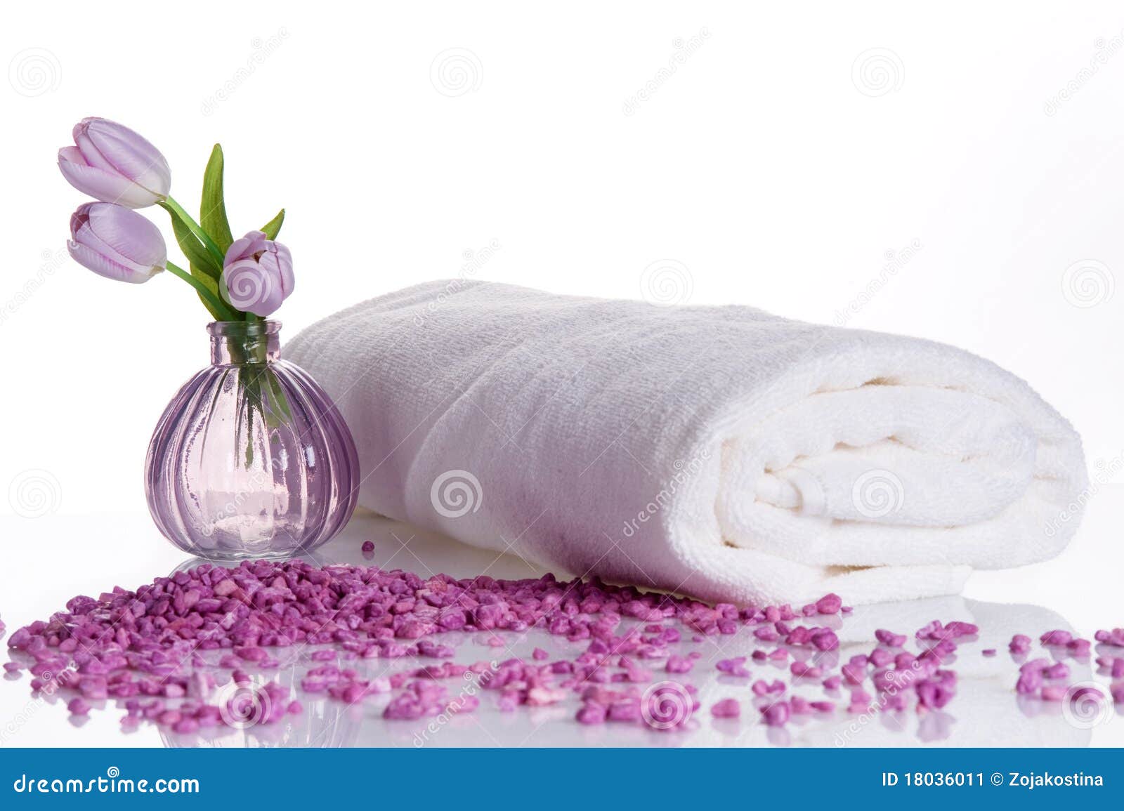 Spa Treatment Still Life with Tulips Stock Image Image of natural