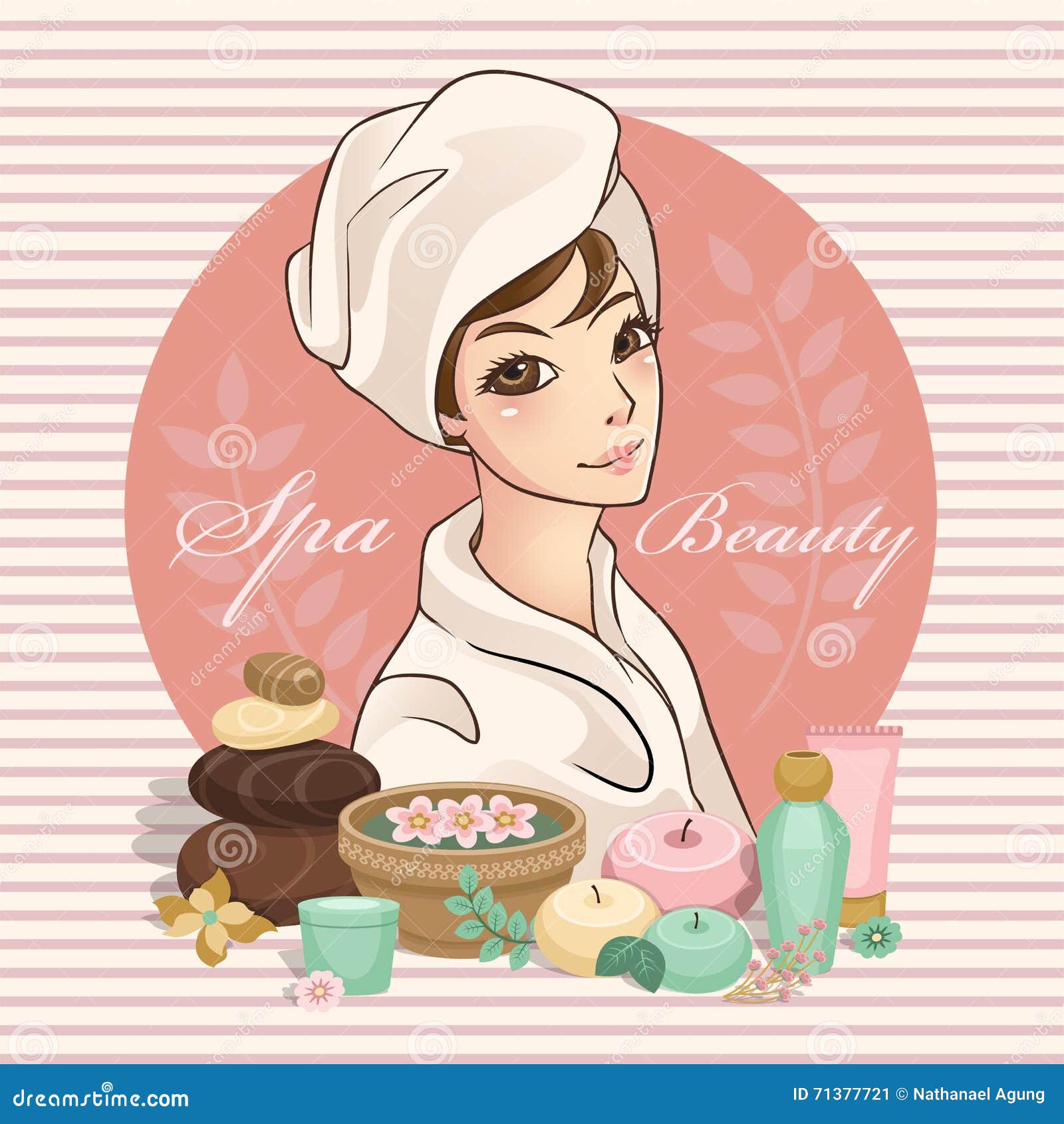 Spa Vector Illustration stock vector. Illustration of background - 71377721