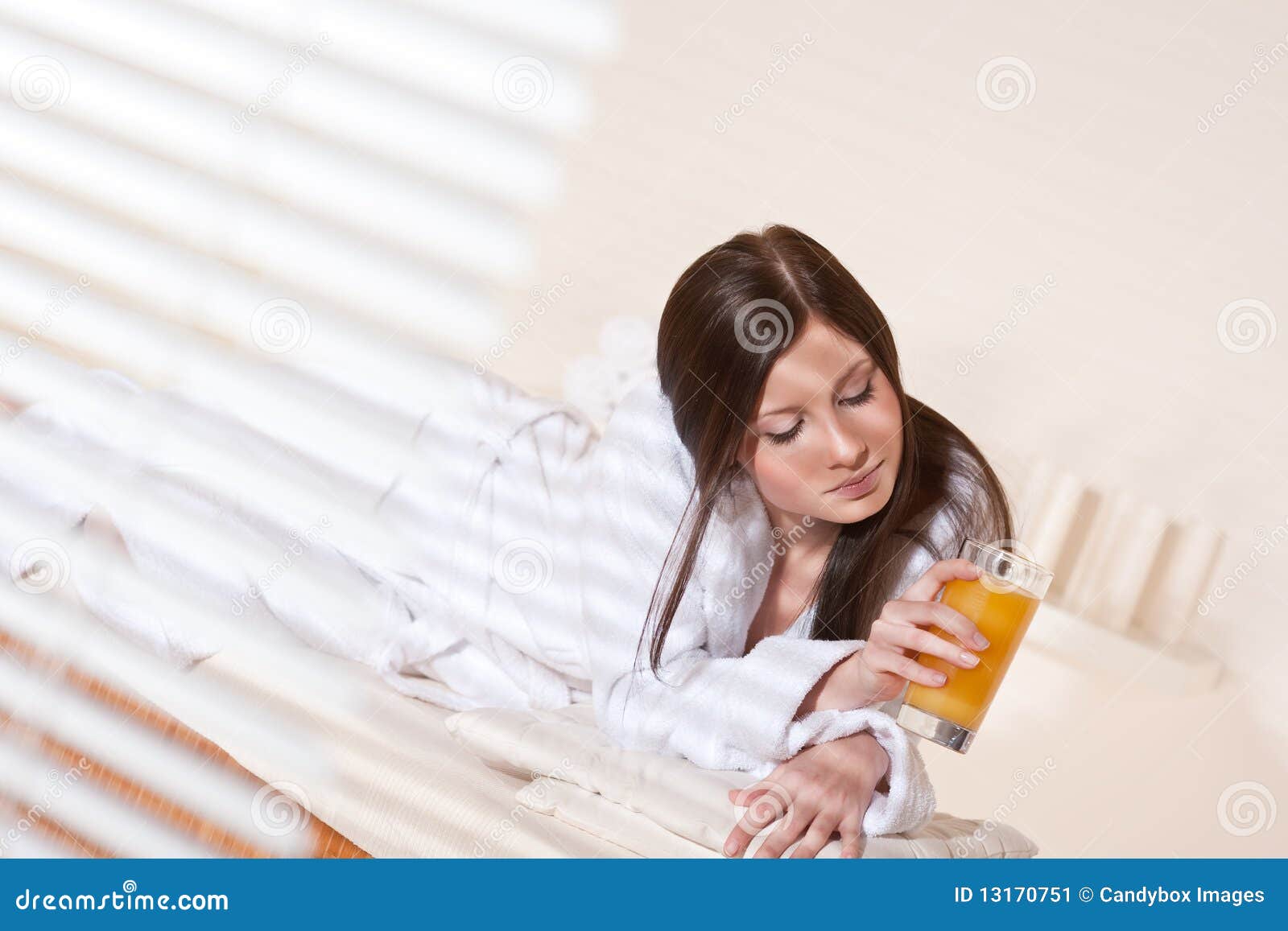 Spa Young Woman at Wellness Therapy Massage Stock Image Image of