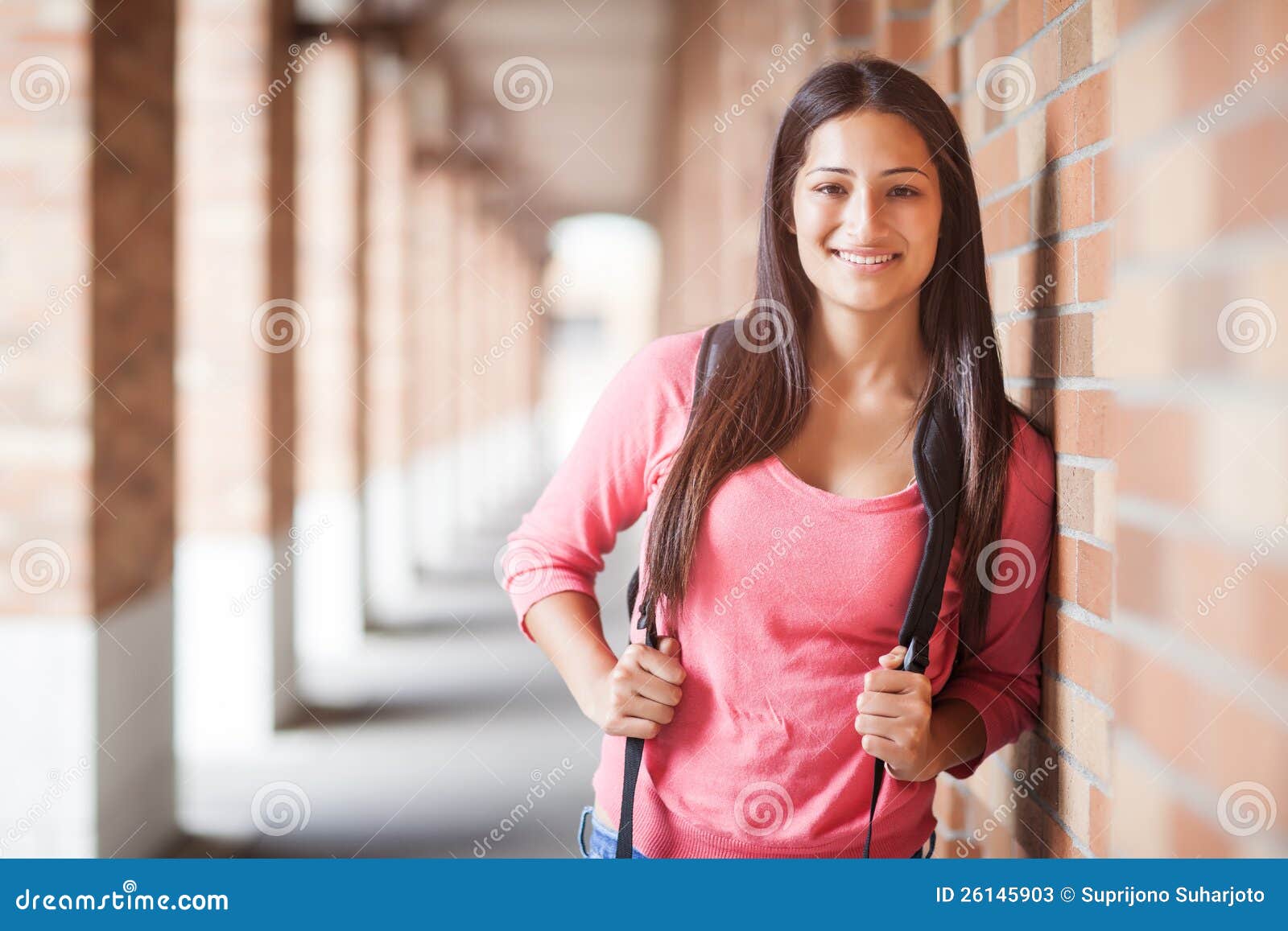 Spaanse student stock afbeelding. Image of geluk, dame 26145903