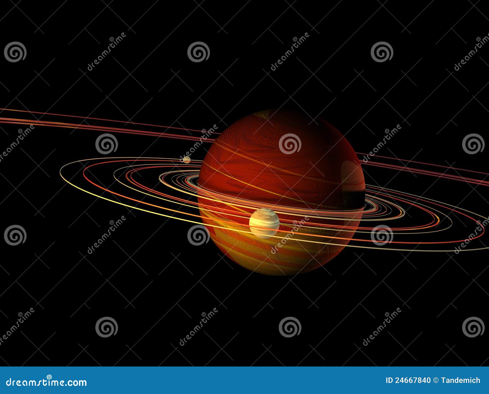 Rings And Asteroids, Kuiper Belt. Debris. Space And Solar System. Rings