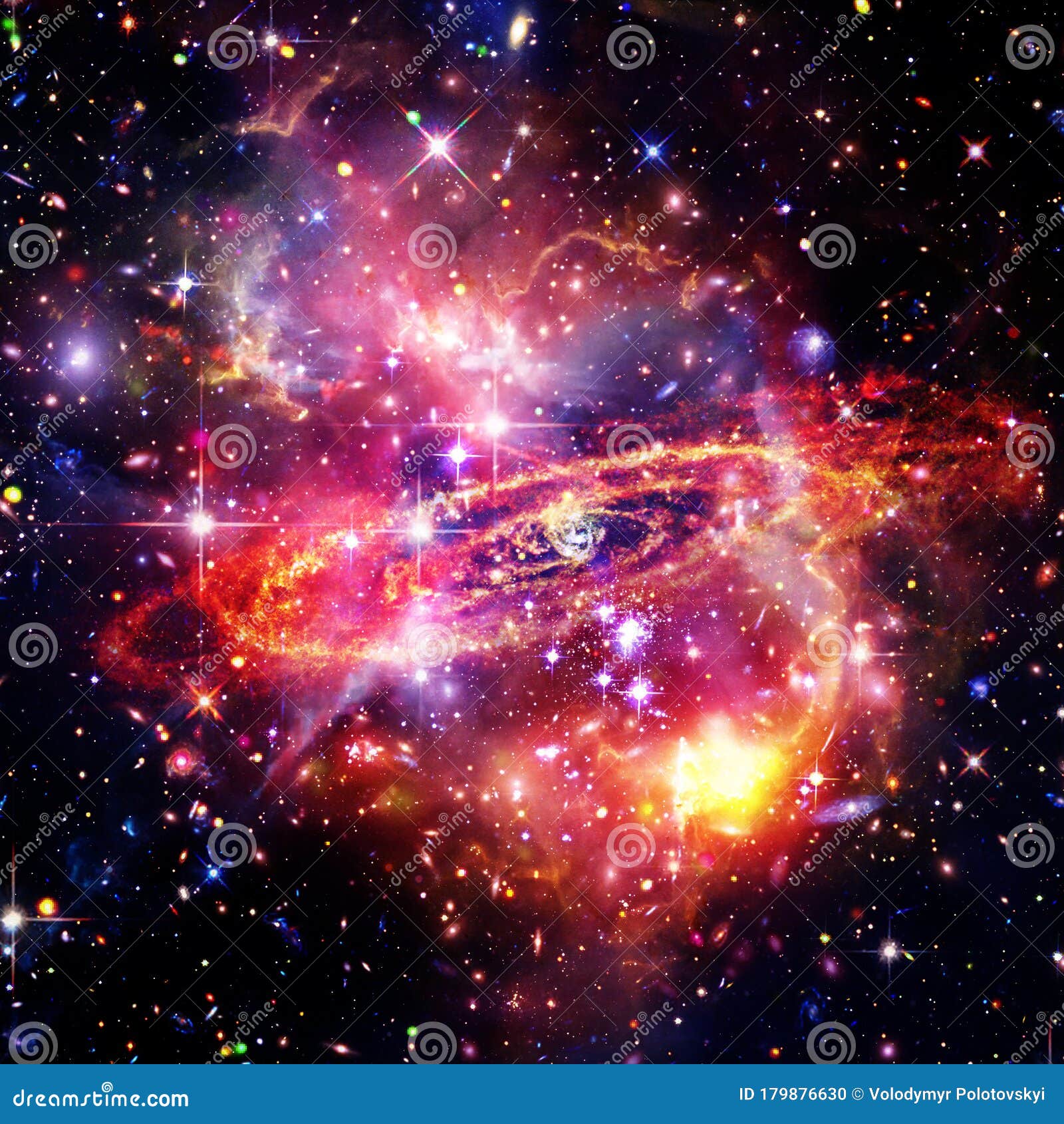 Space Background with Colorful Galaxy Cloud Nebula. the Elements of this  Image Furnished by NASA Stock Photo - Image of glow, earth: 179876630