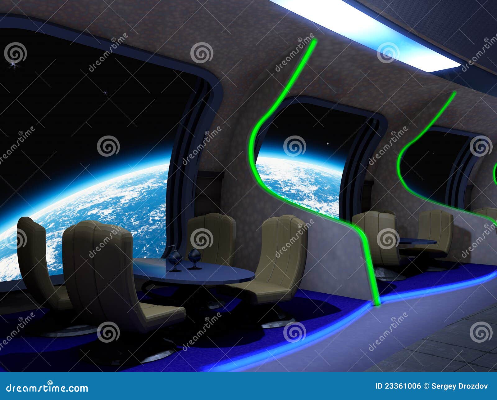 Space Cafe Royalty Free Stock Image - Image: 23361006