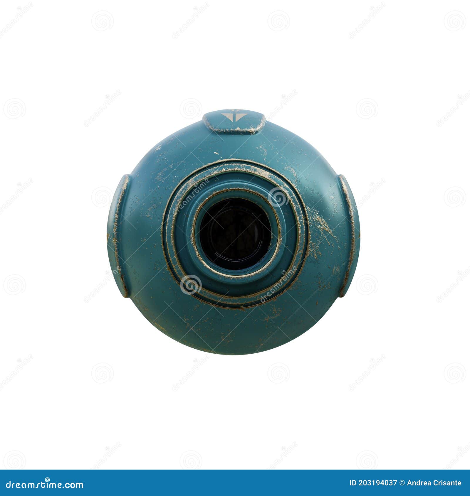 Space Capsule Isolated on White Background Stock Illustration