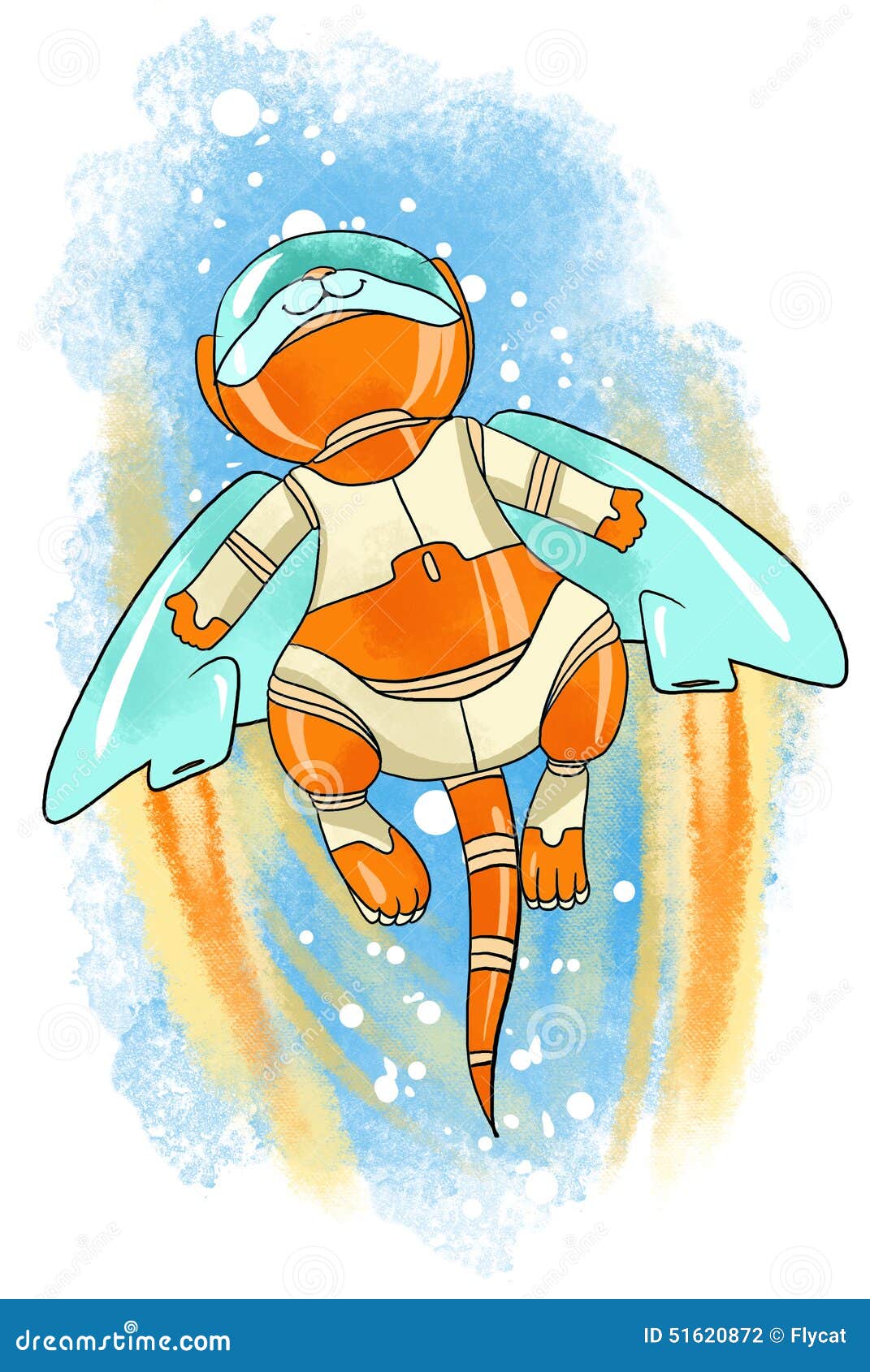 Space Cat In Space Suit Royalty-Free Stock Image 