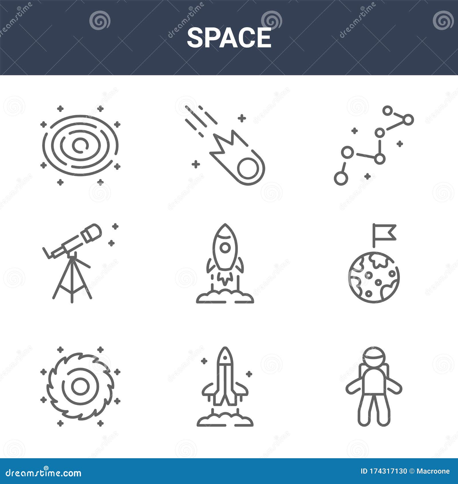 9 Space Icons Pack Trendy Space Icons On White Background Thin Outline Line Icons Such As Astronaut Earth Comet Space Icon Stock Vector Illustration Of Telescope Global 9 Space Icons Pack Trendy Space Icons On White Background Thin Outline Line Icons Such As Astronaut Earth Comet Space Icon Stock Vector Illustration Of Telescope Global