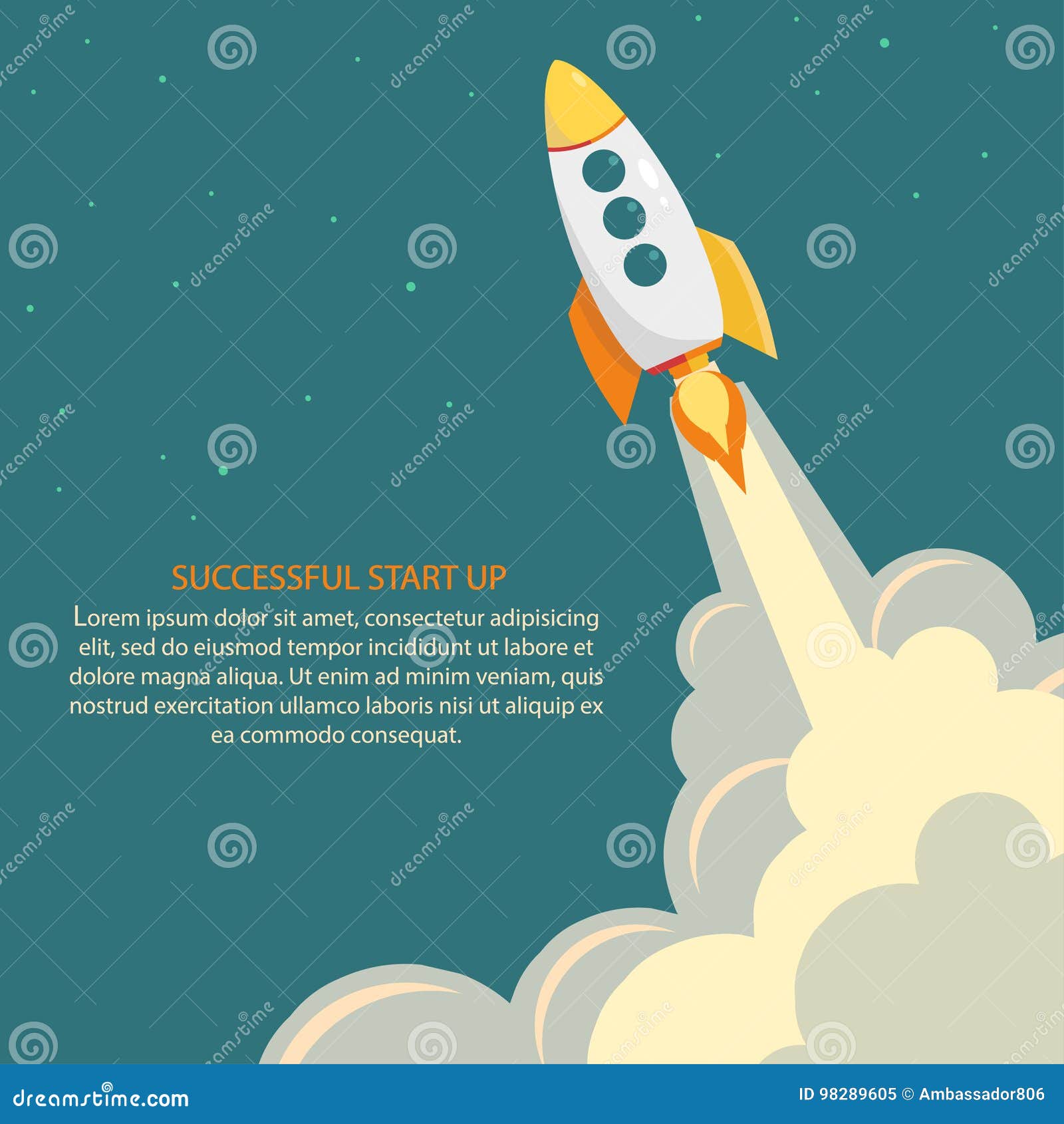 space rocket launch. start up