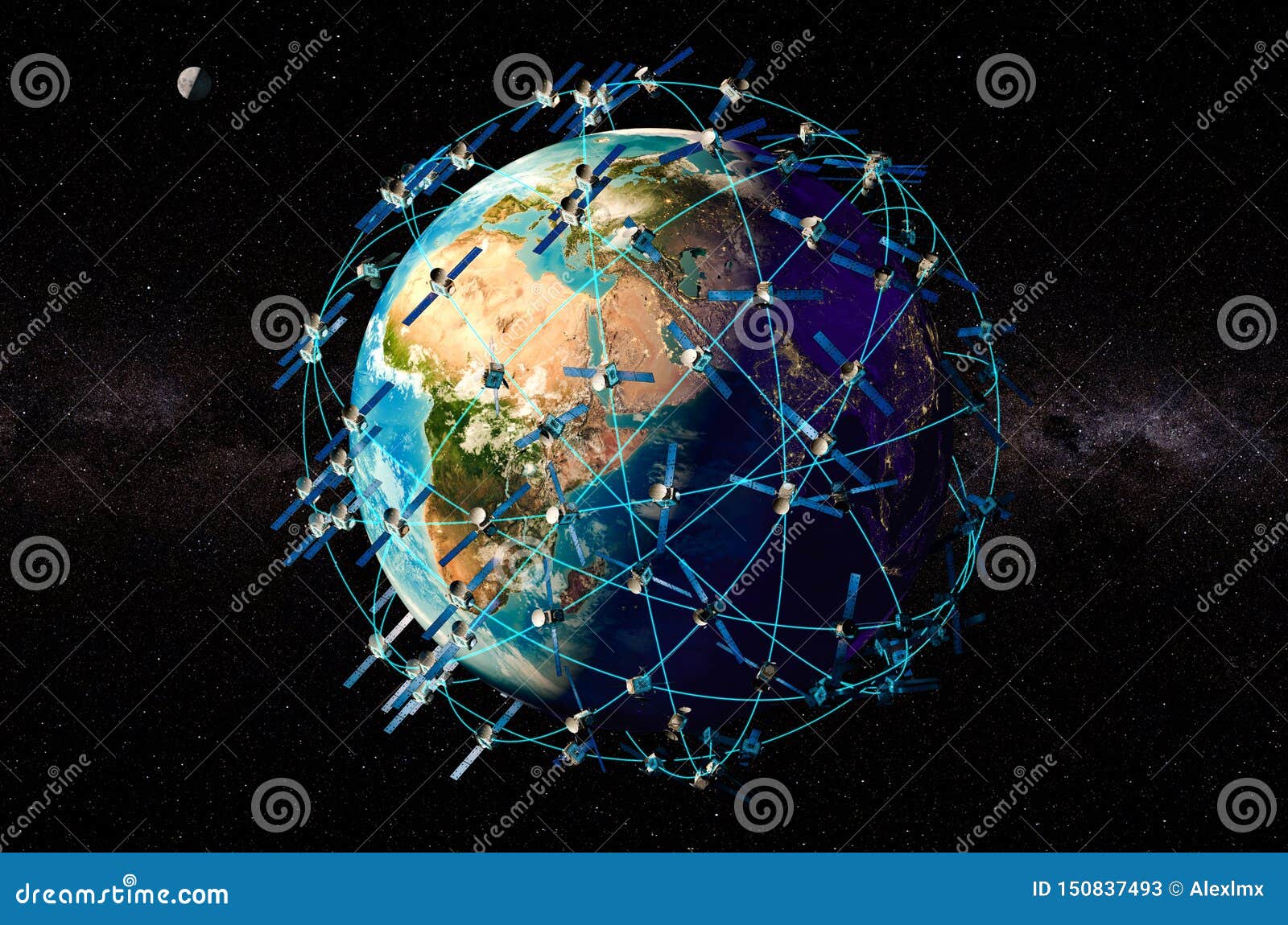 Globe terrestre satellite