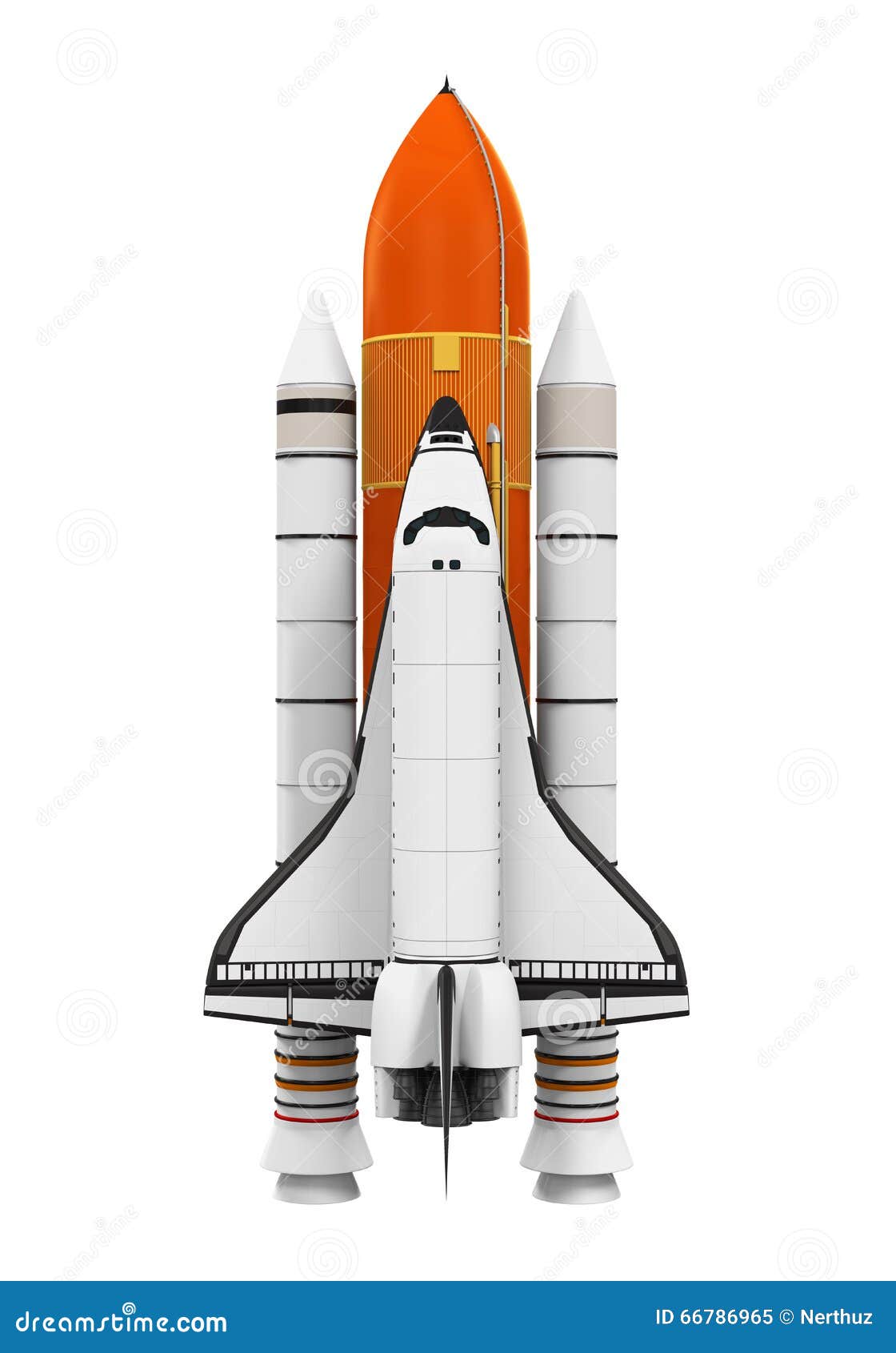 Space Shuttle Isolated stock illustration. Illustration of rocket