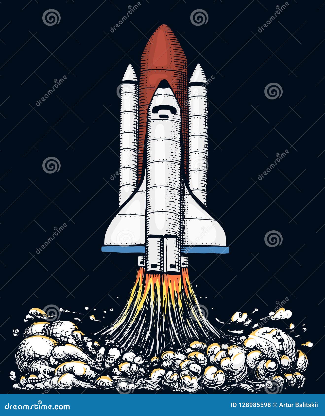 space shuttle system diagram labeled