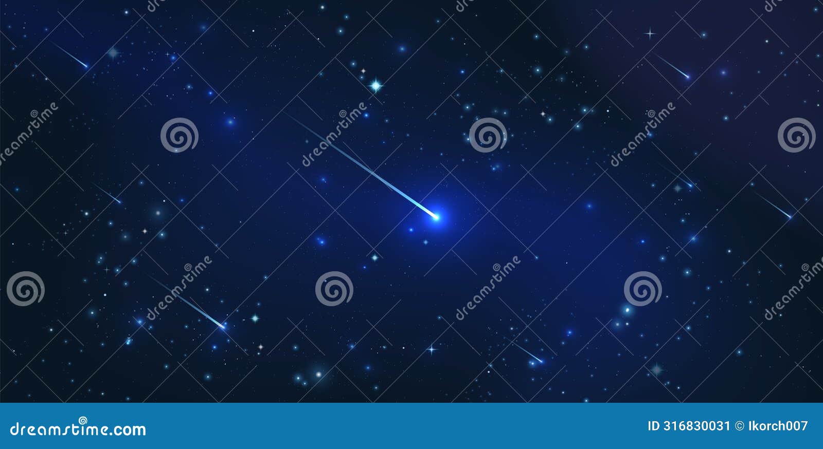 space with stars and comets. galaxy background. space stars, celestial panorama, night universe.
