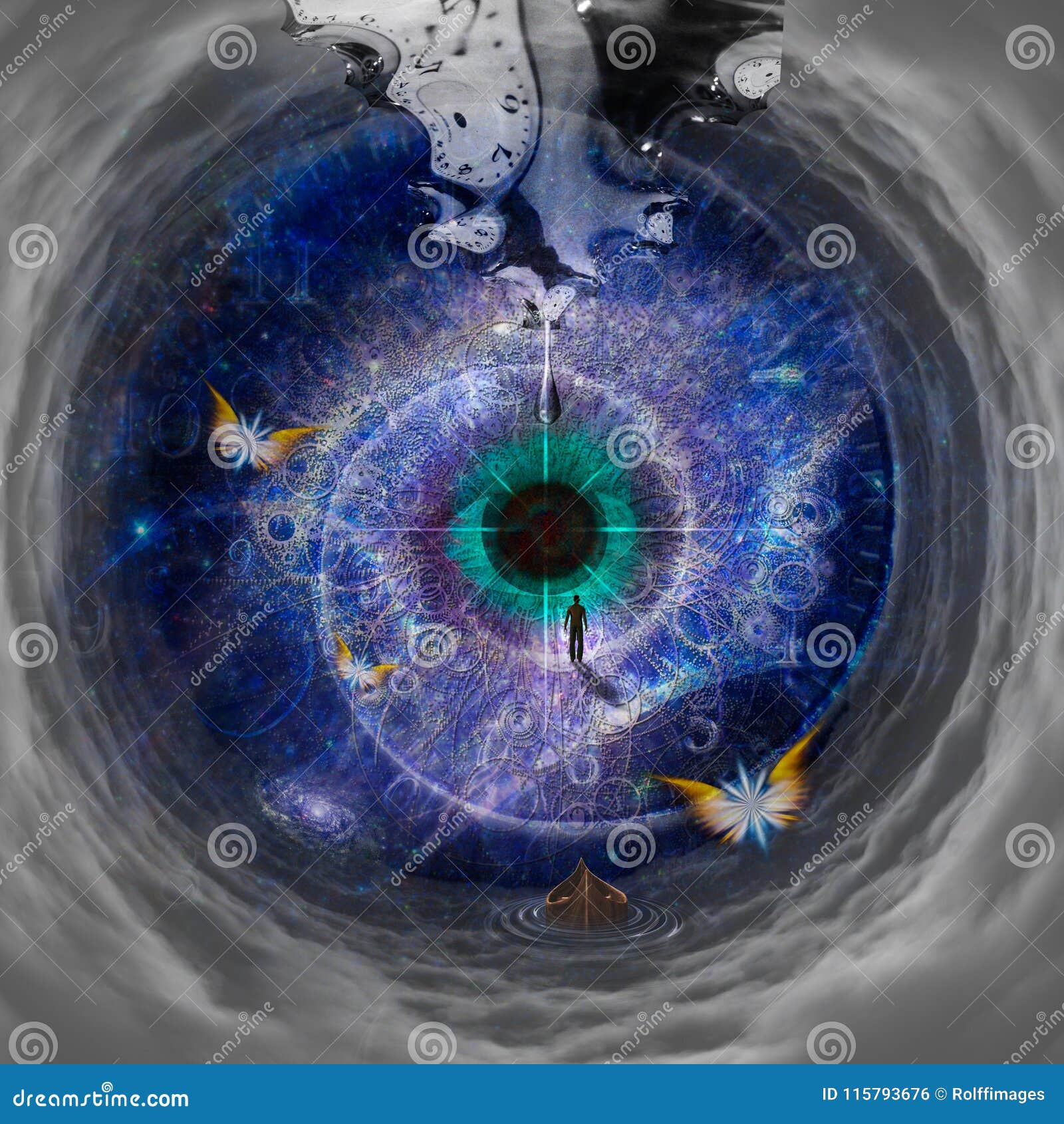Space Tunnel Stock Illustration Illustration Of Spiral 115793676