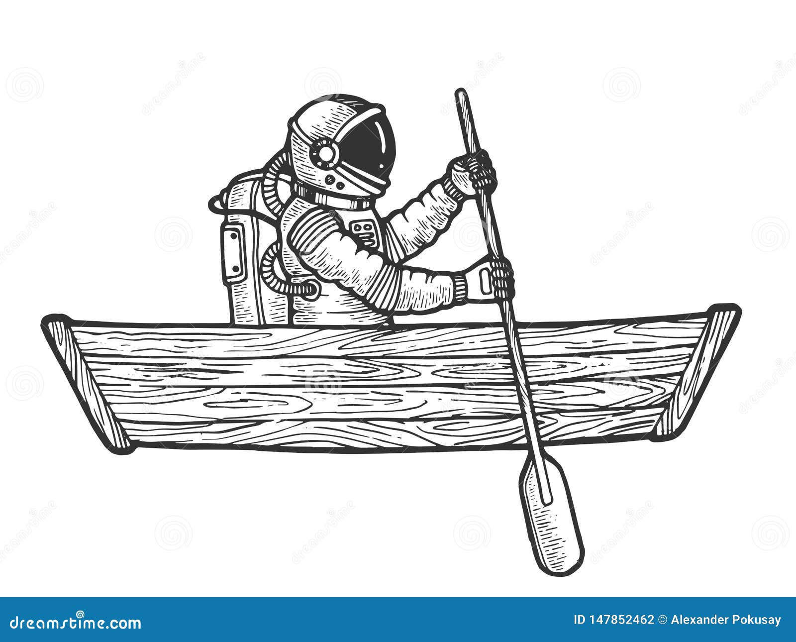 Sail boat sketch, illustration, vector on white background. | CanStock