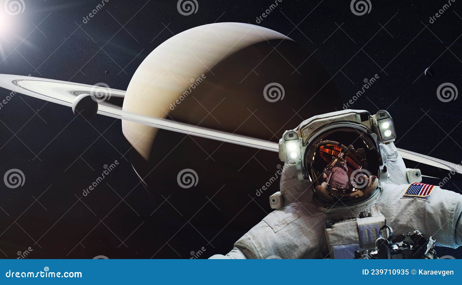 Spaceman taking a selfie, illustration - Stock Image - C050/8971 - Science  Photo Library