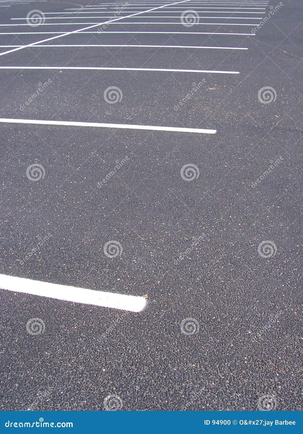 spaces in parking lot