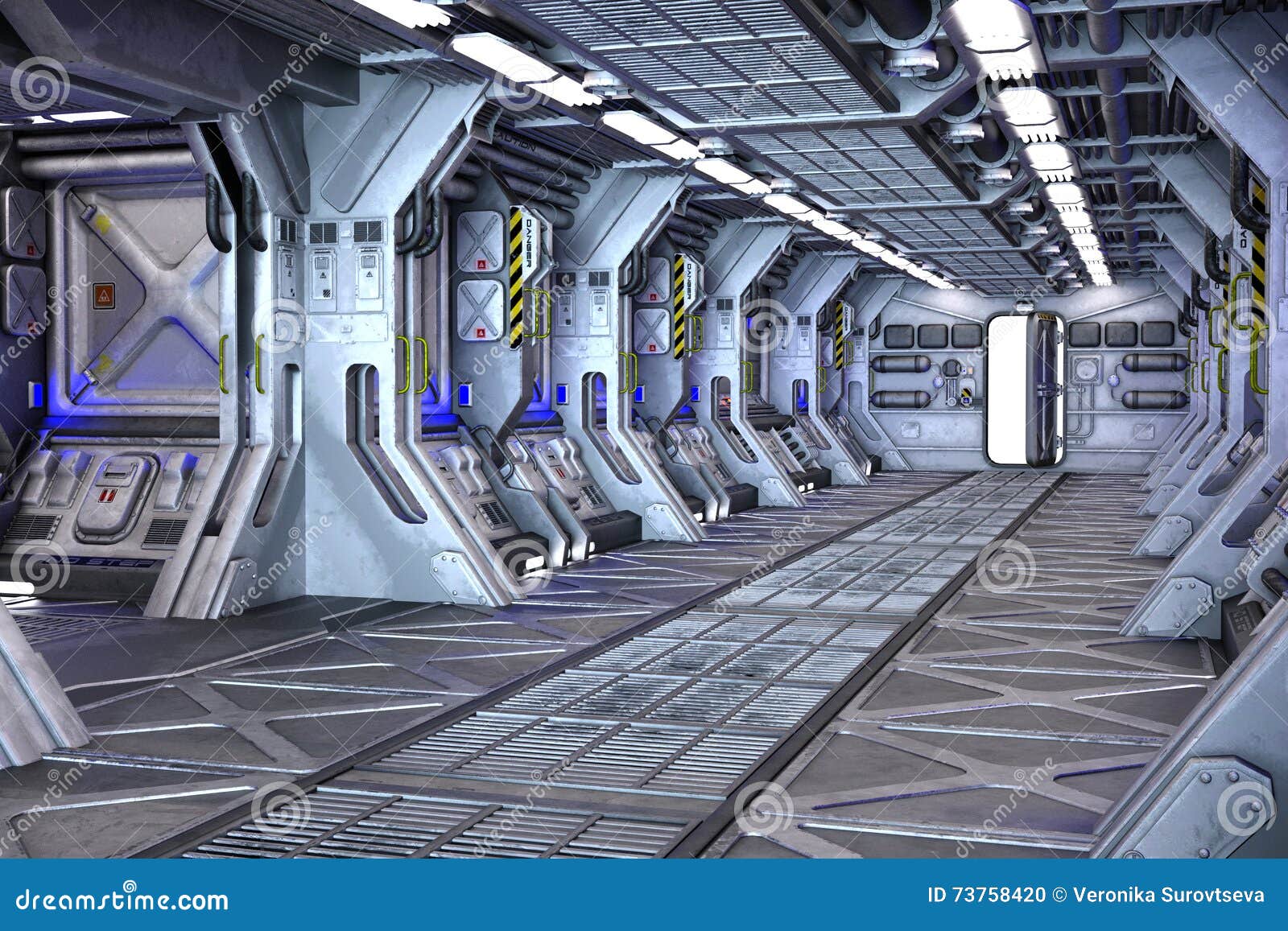 space ship corridor maps