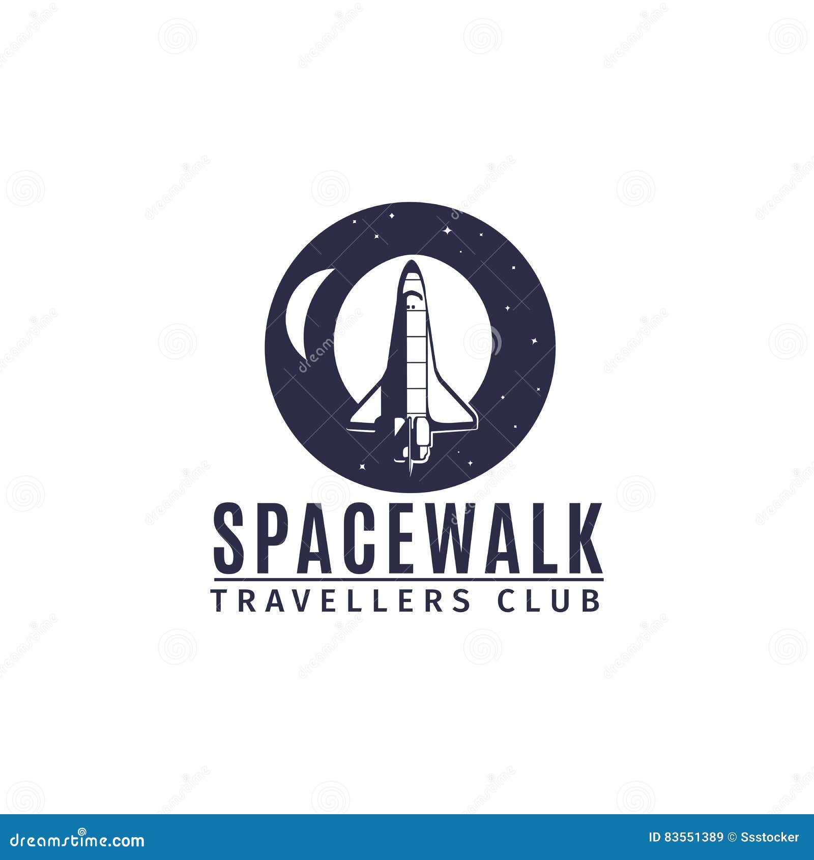 spacewalk astronautic traveller club logo