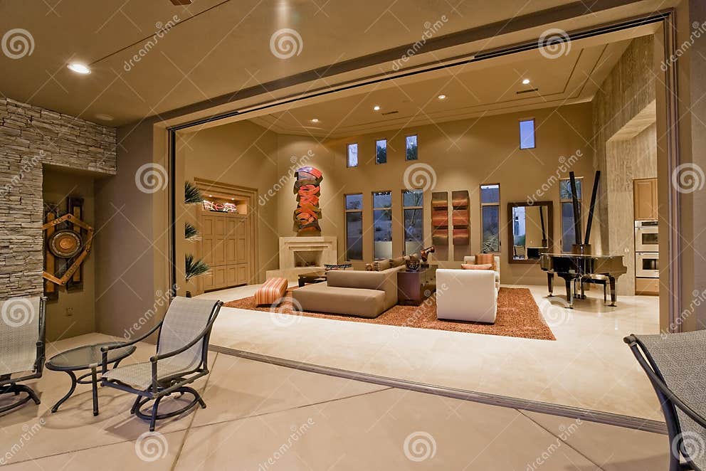 Spacious Living Room In House Stock Image Image Of Style House 33897503