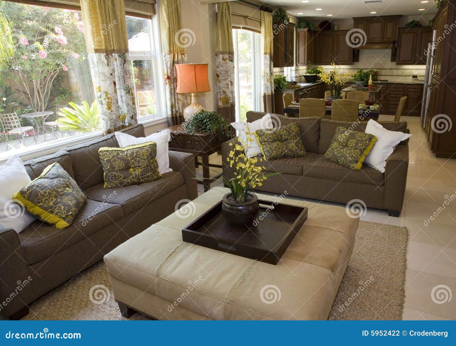 Spacious Luxury Home Living Room Stock Photo Image Of Loft