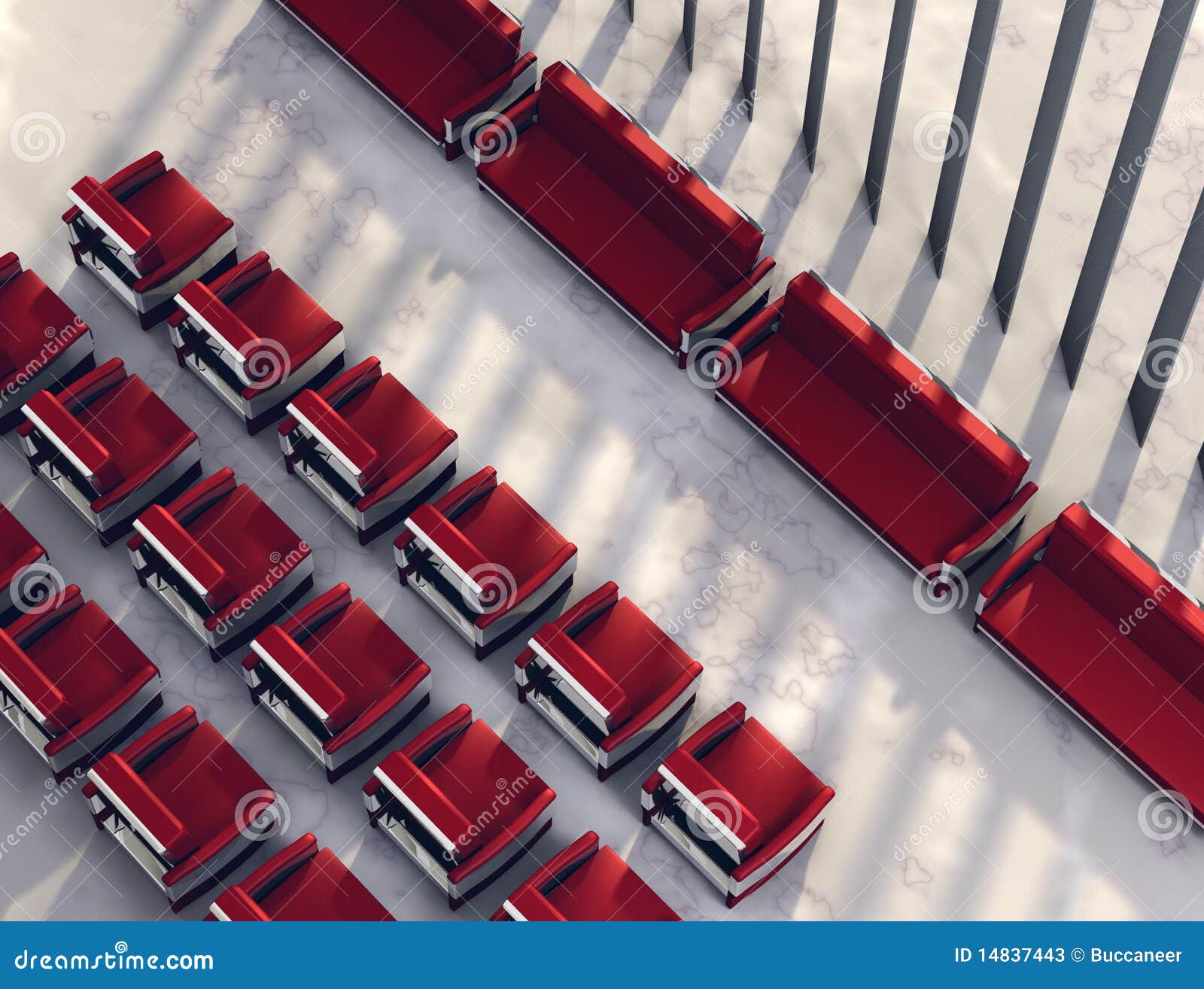 Spacious meeting place stock illustration. Illustration of room - 14837443